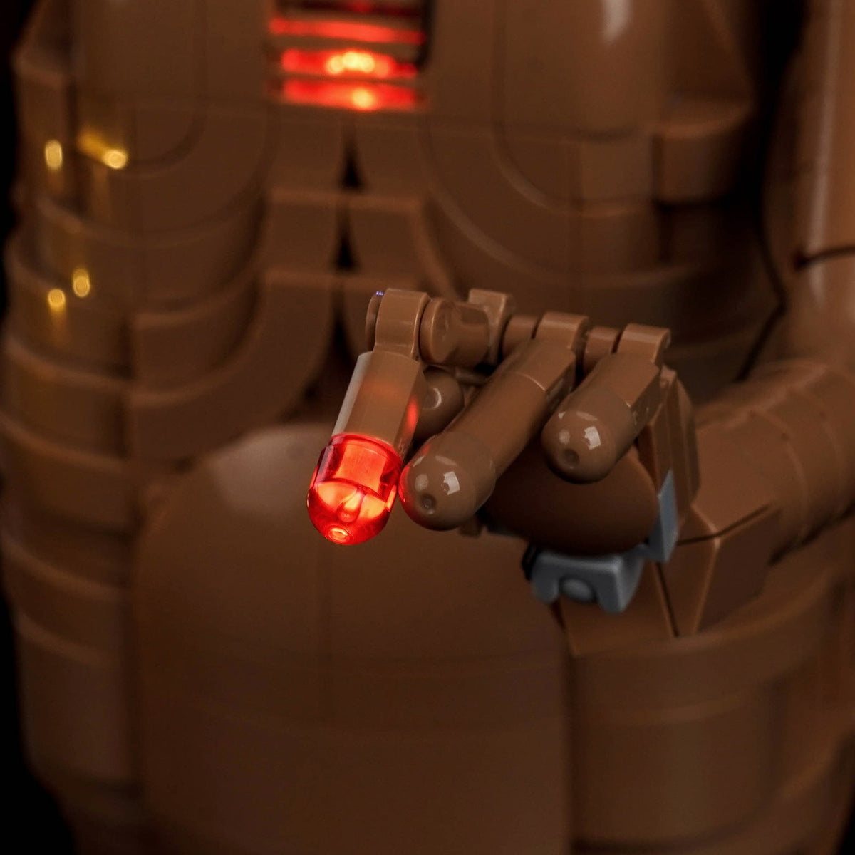Bright My Bricks LED light kit for LEGO® Ideas E.T. the Extra-Terrestrial #21370 — installed and glowing
