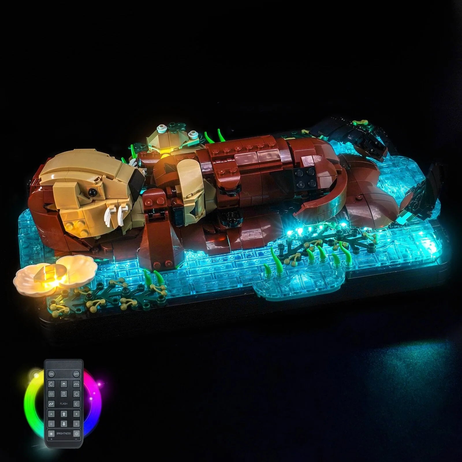 Light Kit for LEGO Ideas Floating Sea Otters #21366 - Bright My Bricks