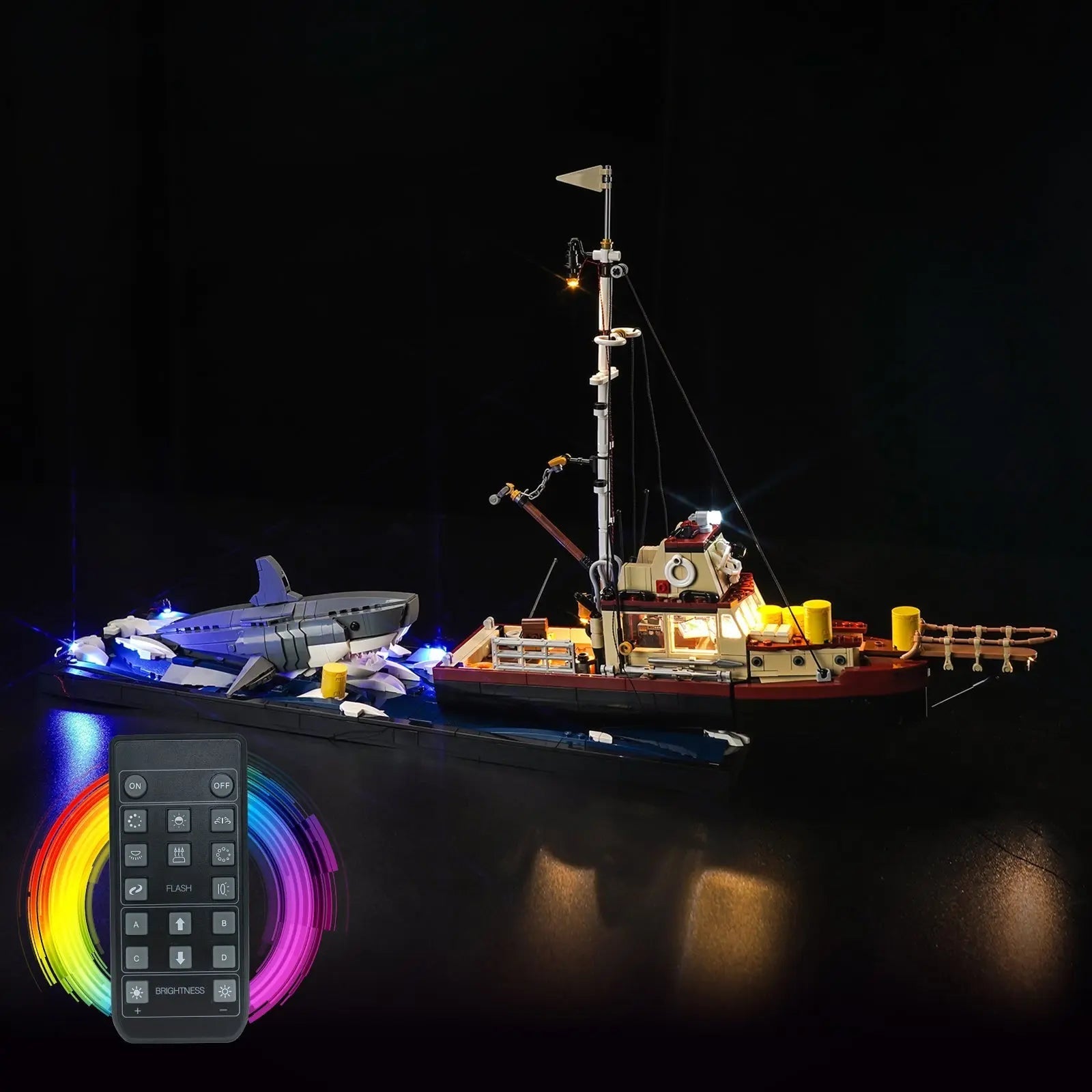 Light Kit for LEGO Ideas Jaws #21350 - Bright My Bricks