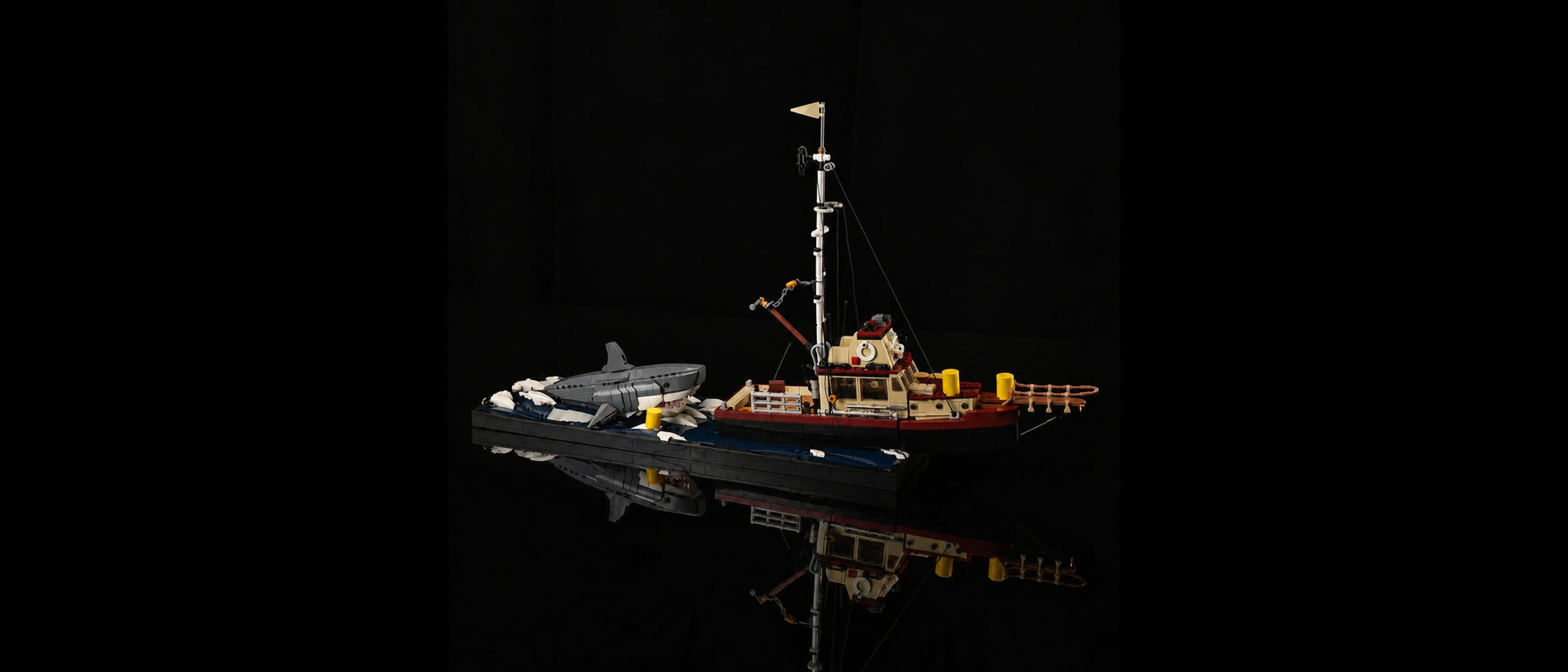 LED-Beleuchtungsset für LEGO® Der weiße Hai #21350 — standard build, without the LED light kit