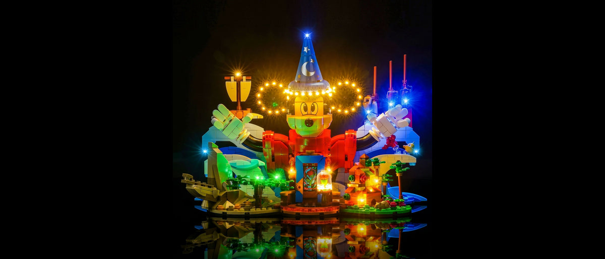 Light Kit for LEGO® Ideas Magic of Disney #21352 — lit with the LED light kit