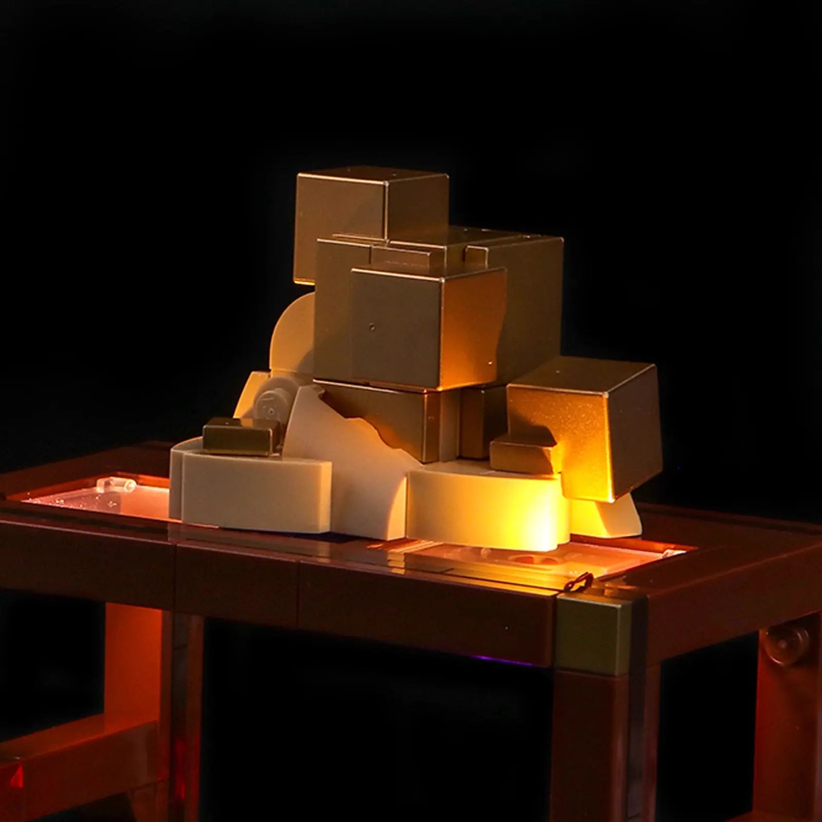 The complete Bright My Bricks light kit for the LEGO Mineral Collection, showcasing the tiny LEDs perfect for this set.