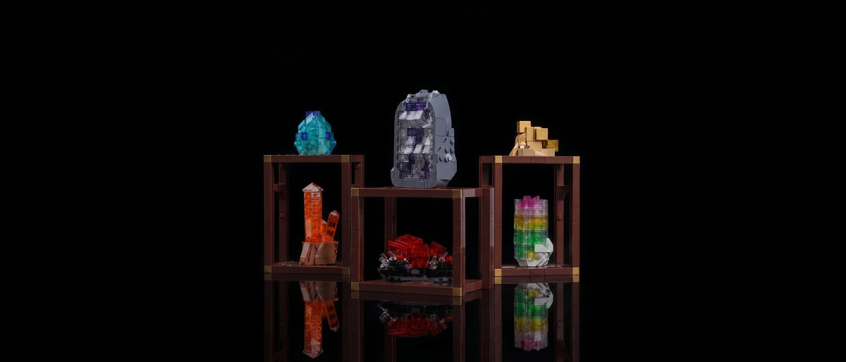 LED-Beleuchtungsset für LEGO® Mineraliensammlung #21362 — standard build, without the LED light kit