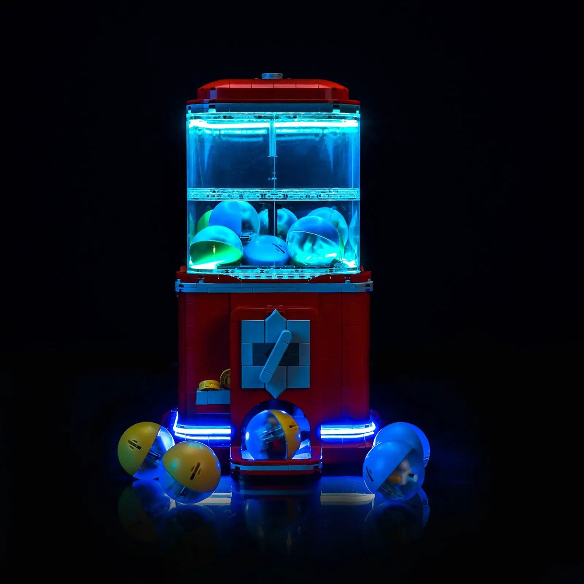 display light kit for LEGO® Ideas Minifigure Vending Machine #21358, LED kit powered on