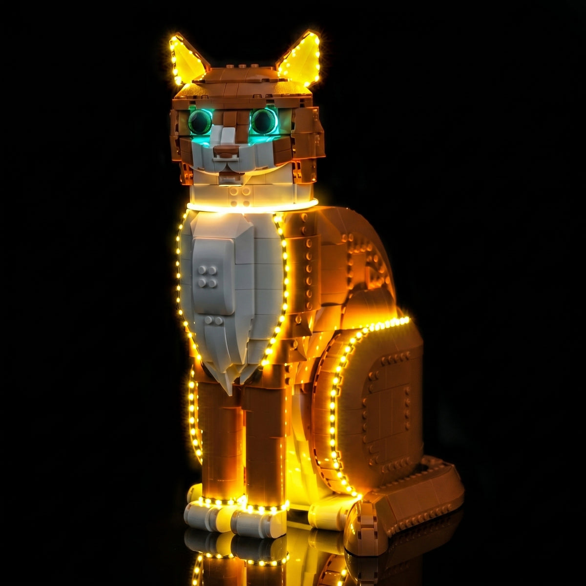 LED light kit for LEGO® Ideas Orange Cat #21376 | Bright My Bricks