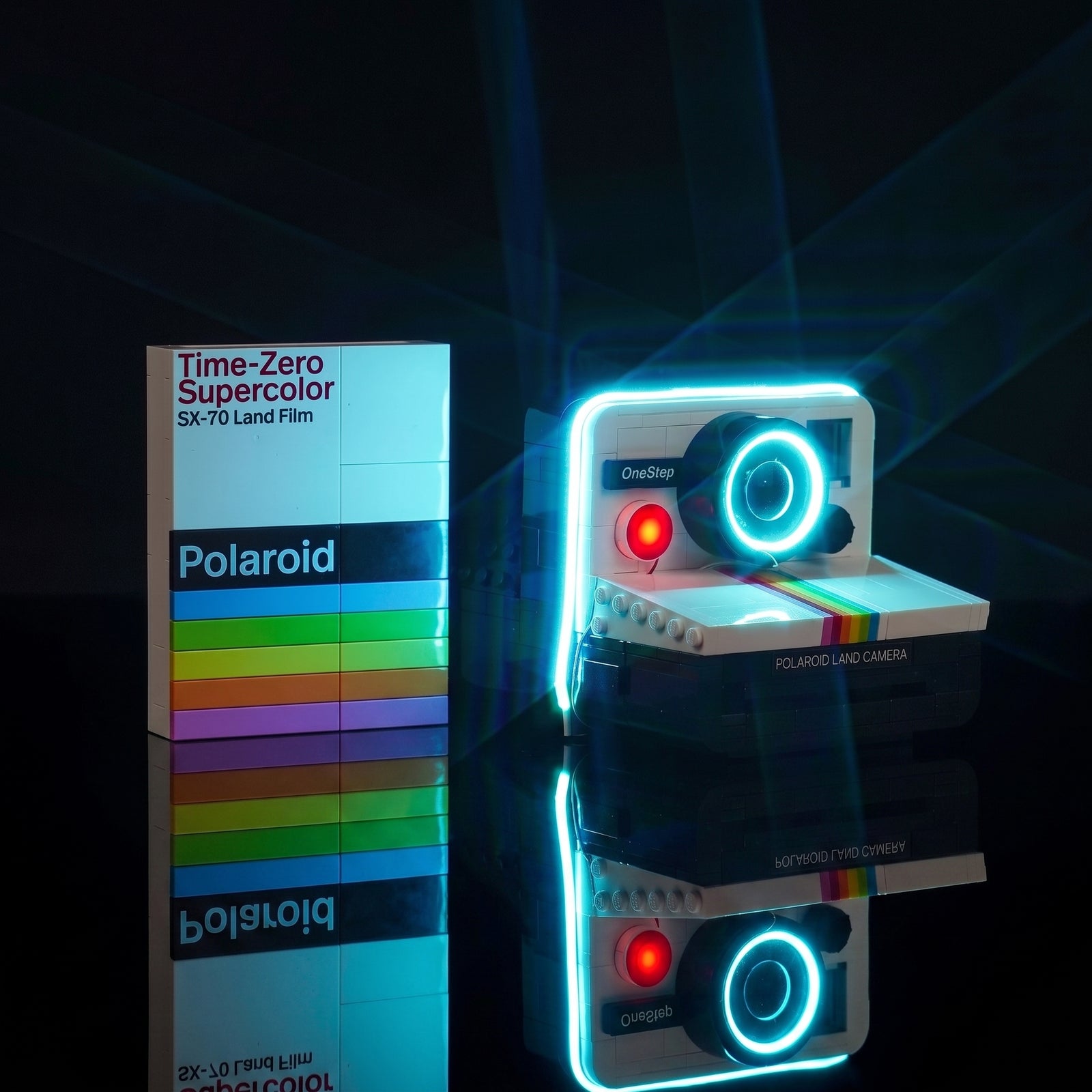 Verbessertes LED-Beleuchtungsset für LEGO® Polaroid OneStep SX-70 Sofortbildkamera #21345