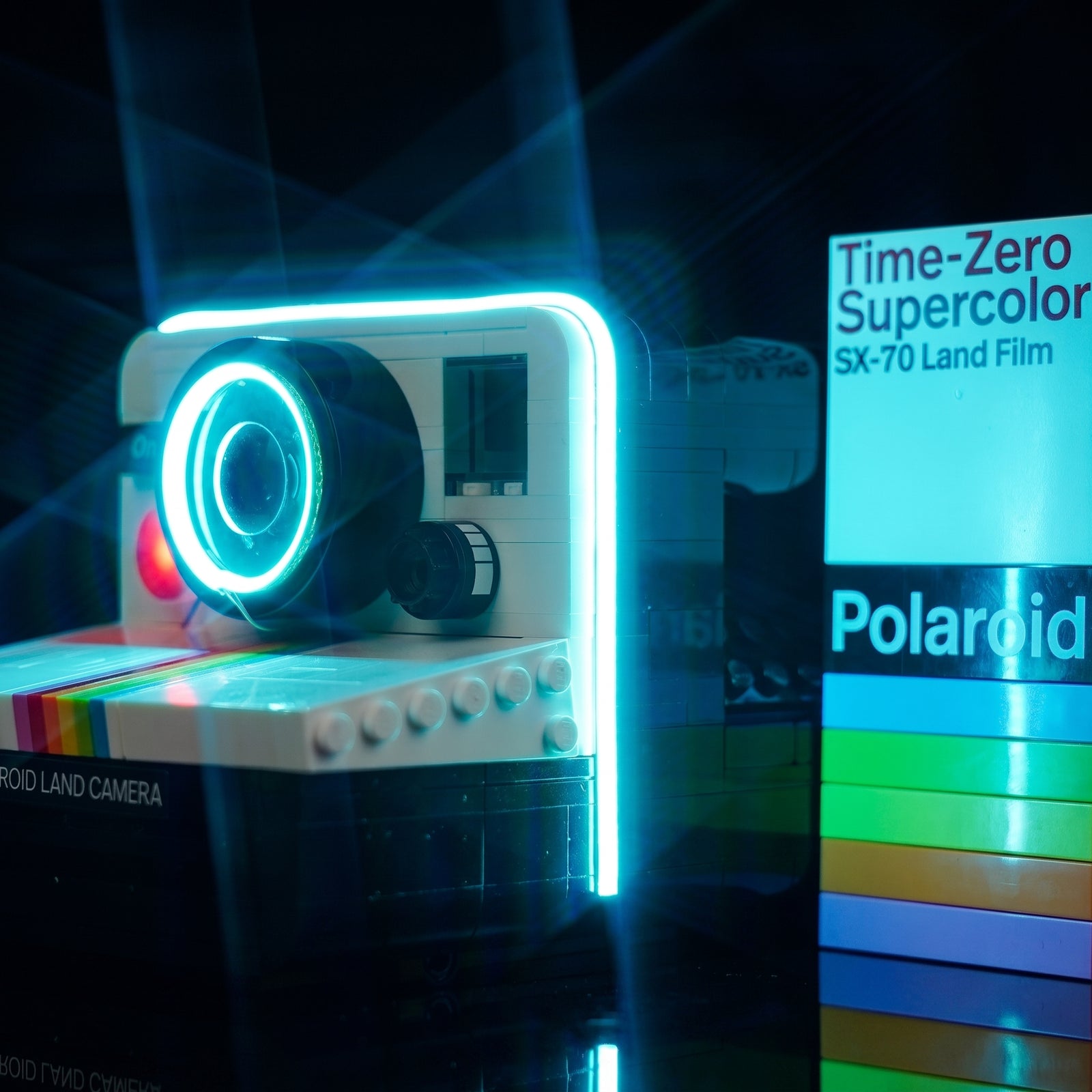 Verbessertes LED-Beleuchtungsset für LEGO® Polaroid OneStep SX-70 Sofortbildkamera #21345