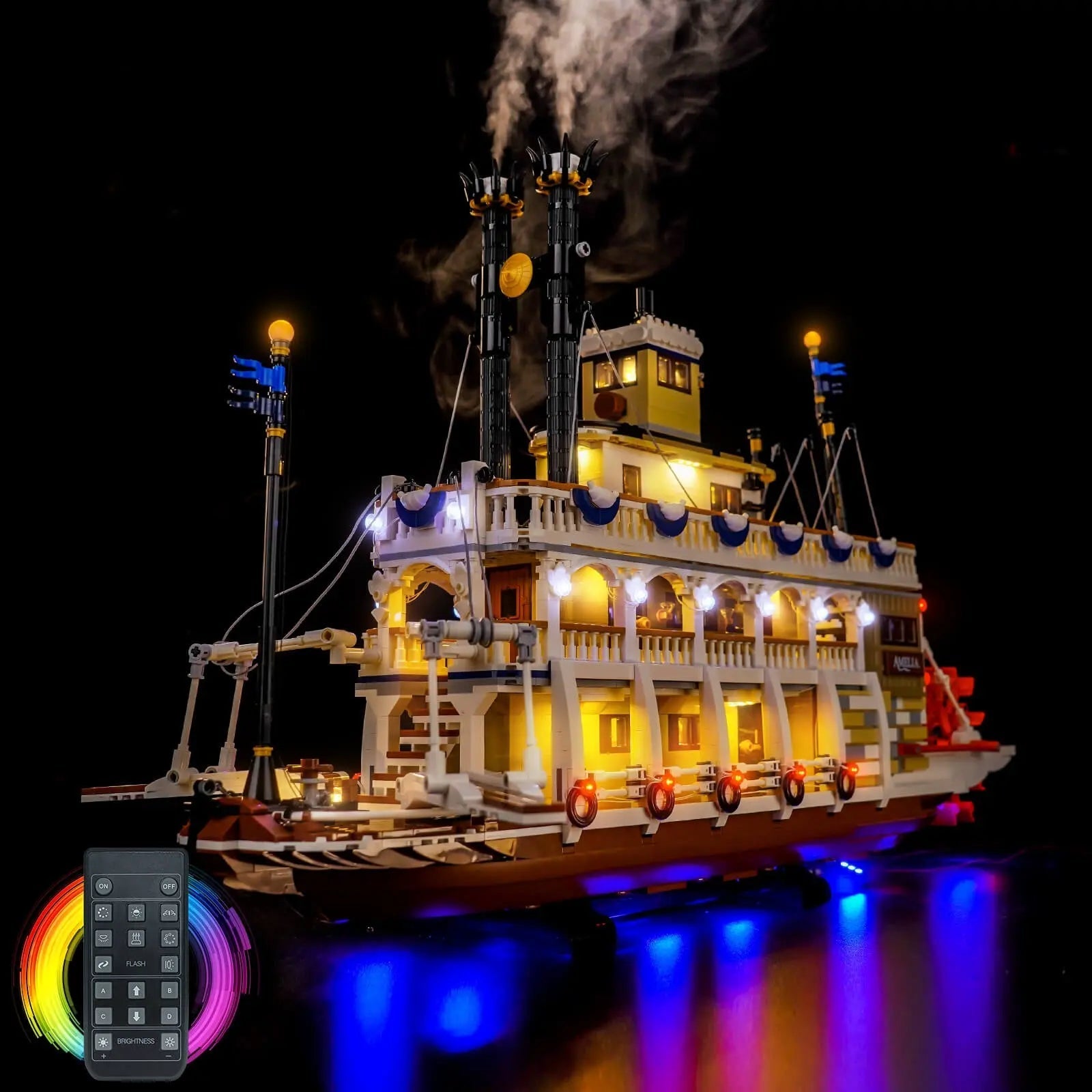 Light Kit for LEGO Ideas River Steamboat #21356 - Bright My Bricks