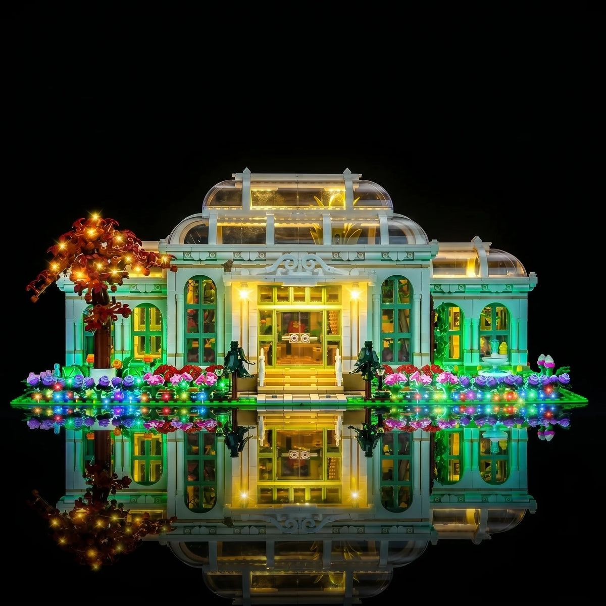 LED light kit for LEGO® Ideas The Botanical Garden #21353, lighting effect on the build