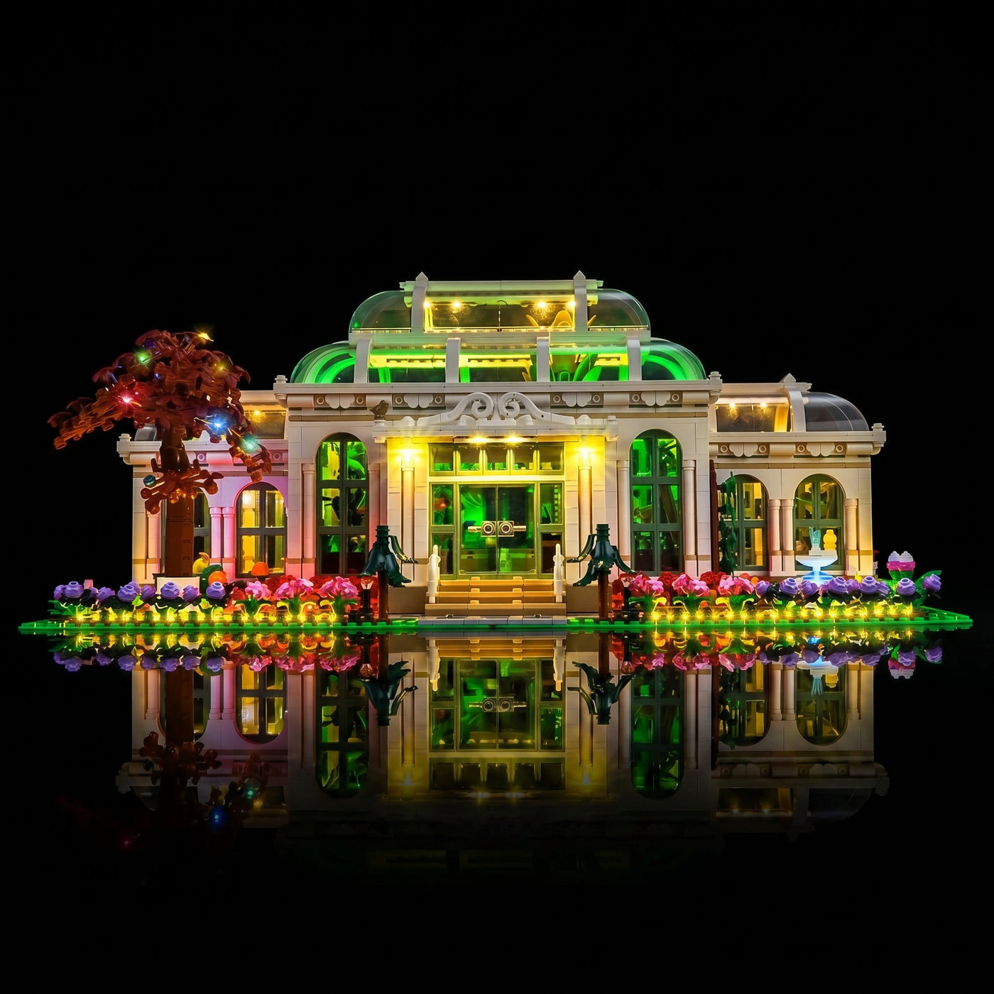 brightened interior detail: Bright My Bricks RGB LED light kit for LEGO® Ideas The Botanical Garden #21353
