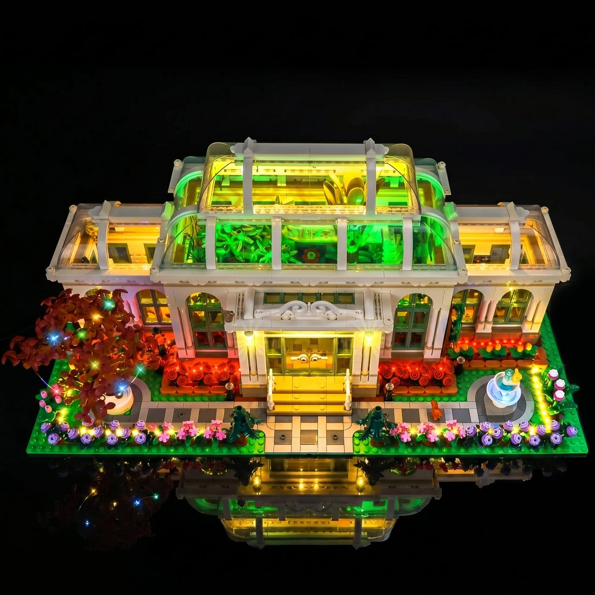 LED light kit for LEGO® Ideas The Botanical Garden #21353, lighting effect on the build