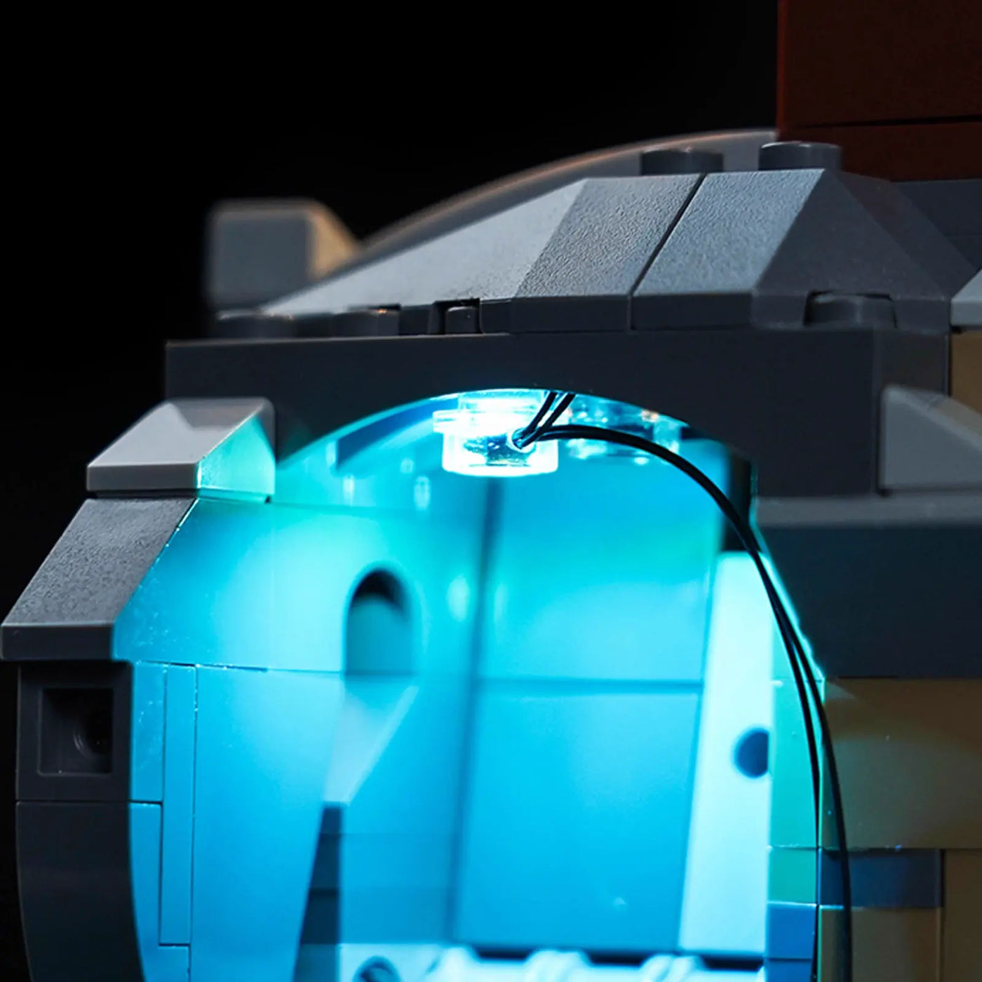 Bright My Bricks light kit for LEGO® Ideas The Goonies #21363 — display lighting in a dark room