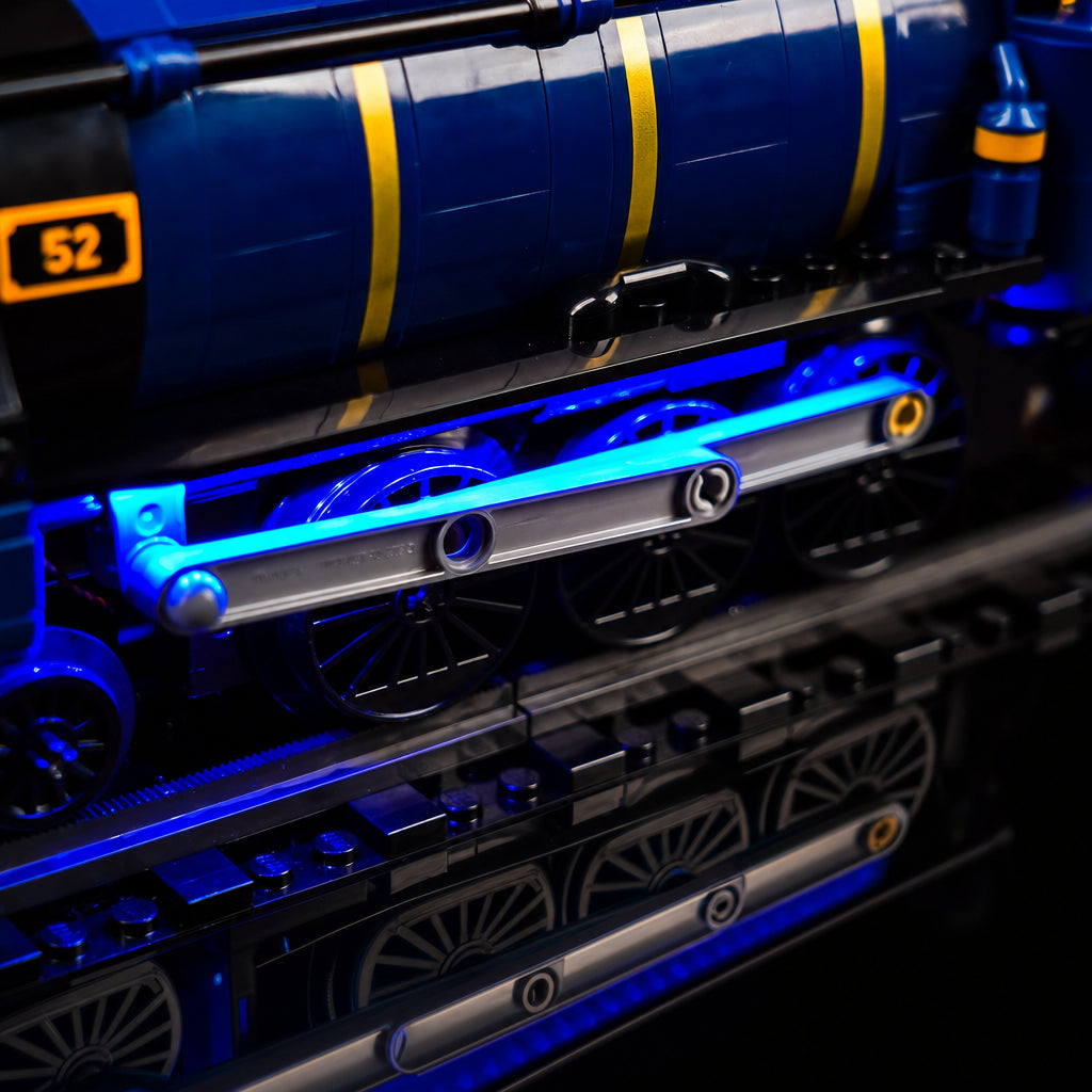 LEGO® Ideas The Orient Express Train #21344 — brightened interior detail (light kit)