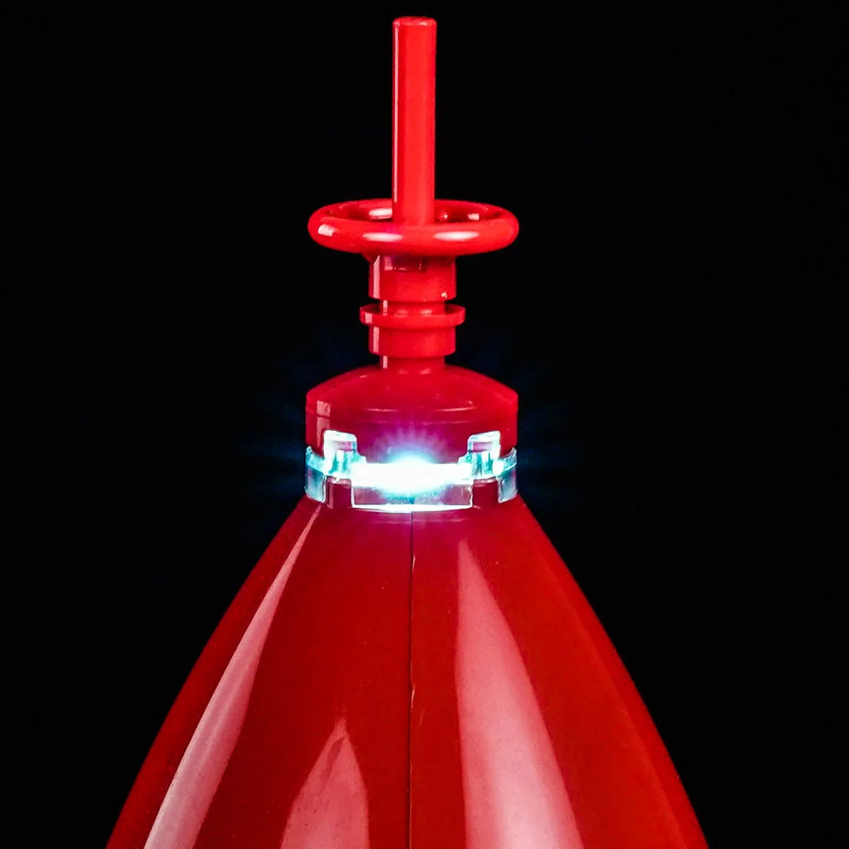 before-and-after lighting: Bright My Bricks light kit for LEGO® Ideas Tintin Moon Rocket #21367