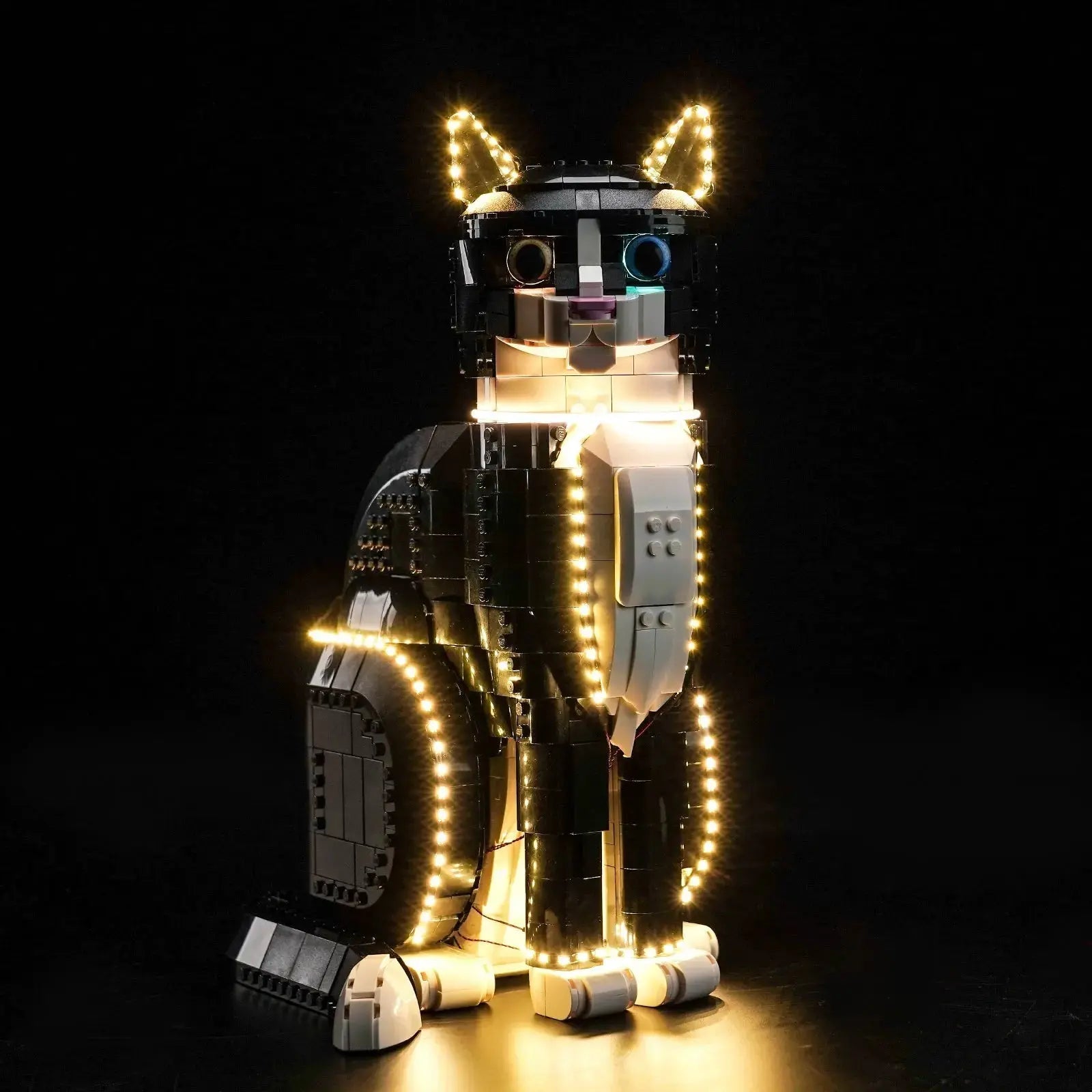 Bright My Bricks LED kit for LEGO Ideas Tuxedo Cat #21349