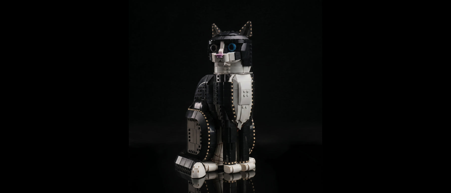 Light Kit for LEGO® Ideas Tuxedo Cat #21349 — standard build, without the LED light kit