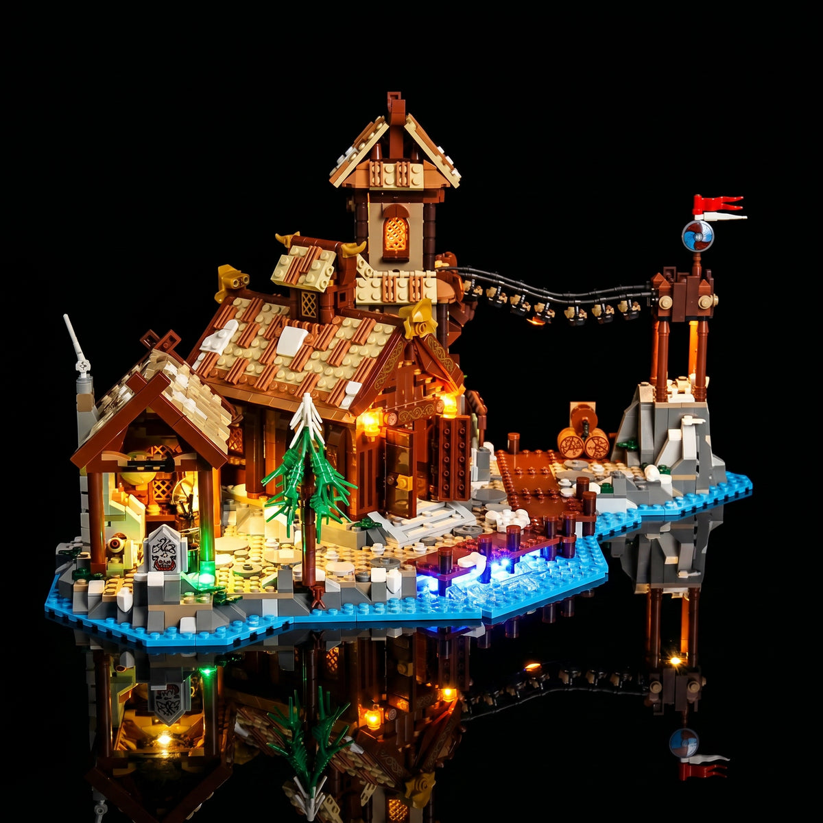 LED light kit for LEGO® Ideas Viking Village #21343 | Bright My Bricks