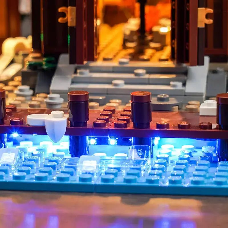 display light kit for LEGO® Ideas Viking Village #21343, showcase lighting view
