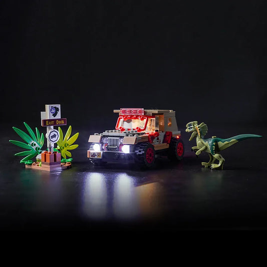 LED light kit for LEGO® Jurassic World Dilophosaurus Ambush #76958 | Bright My Bricks