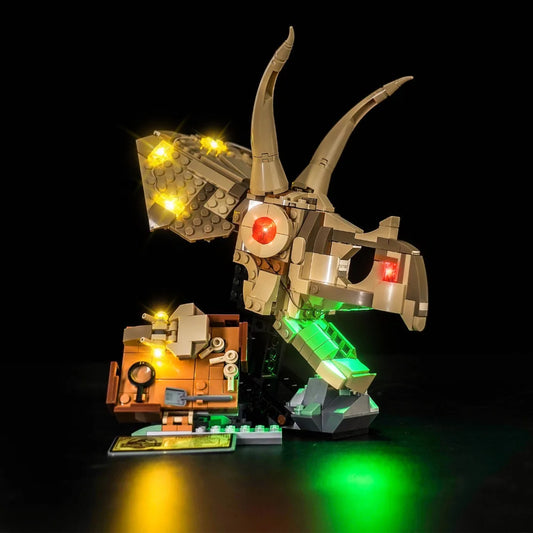 LED light kit for LEGO® Jurassic World Dinosaur Fossils: Triceratops Skull #76969 | Bright My Bricks
