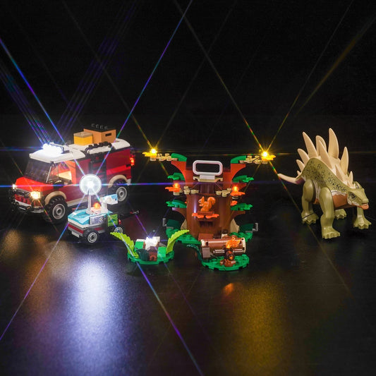 LED light kit for LEGO® Jurassic World Dinosaur Missions: Stegosaurus Discovery #76965 | Bright My Bricks