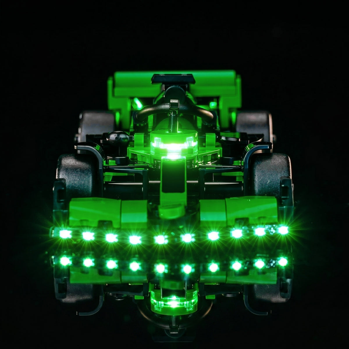 light kit for LEGO® KICK Sauber F1 Team C44 Race Car #77247, LED strips and bricks detail