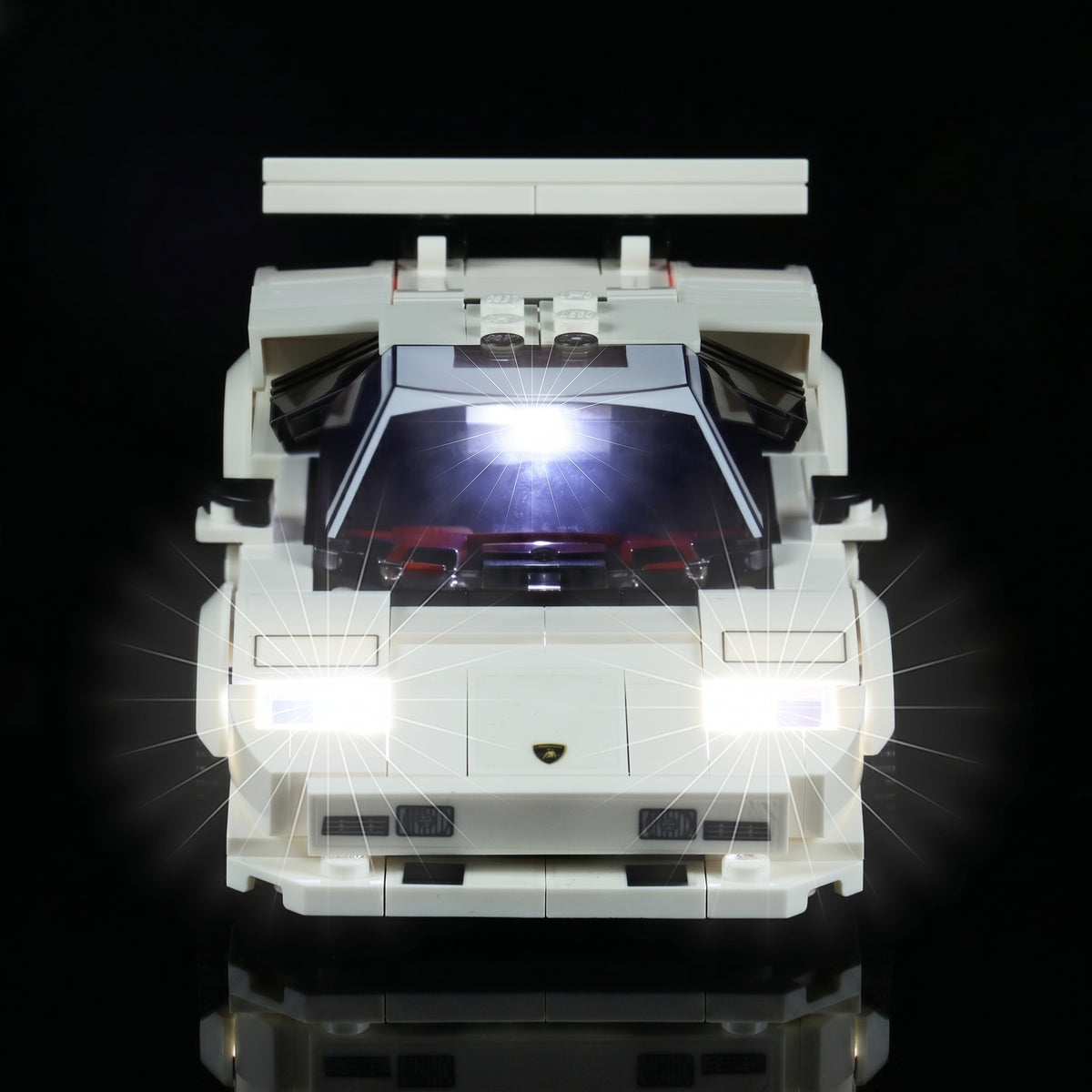 LEGO® Lamborghini Countach #76908 — lighting effect on the build (light kit)