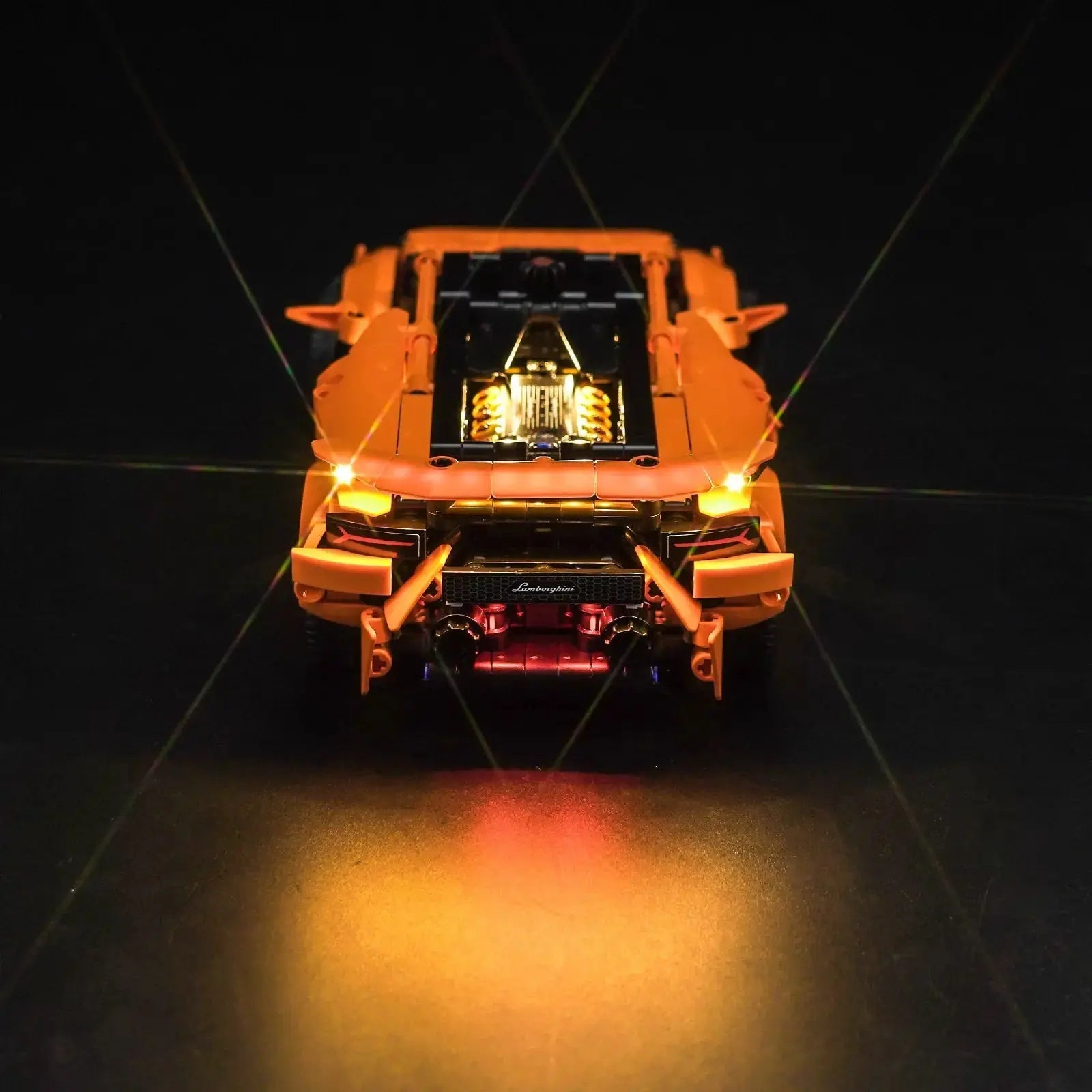 Light Kit LEGO Lamborghini Huracán Tecnica Orange #42196 display view