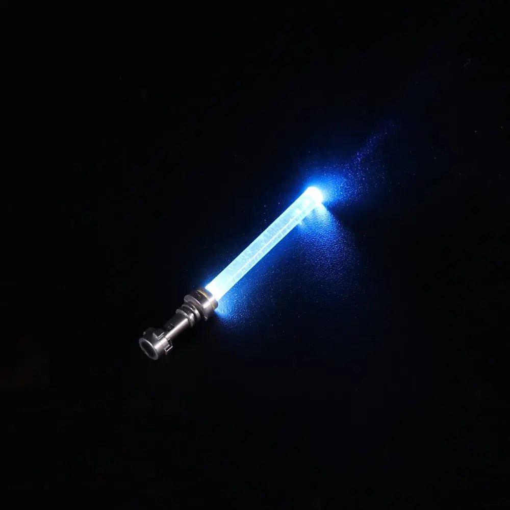 LED Lightsaber for LEGO Star Wars Minifigures – Light Up the Battle! lighting effect on the build (custom LEGO® lighting)