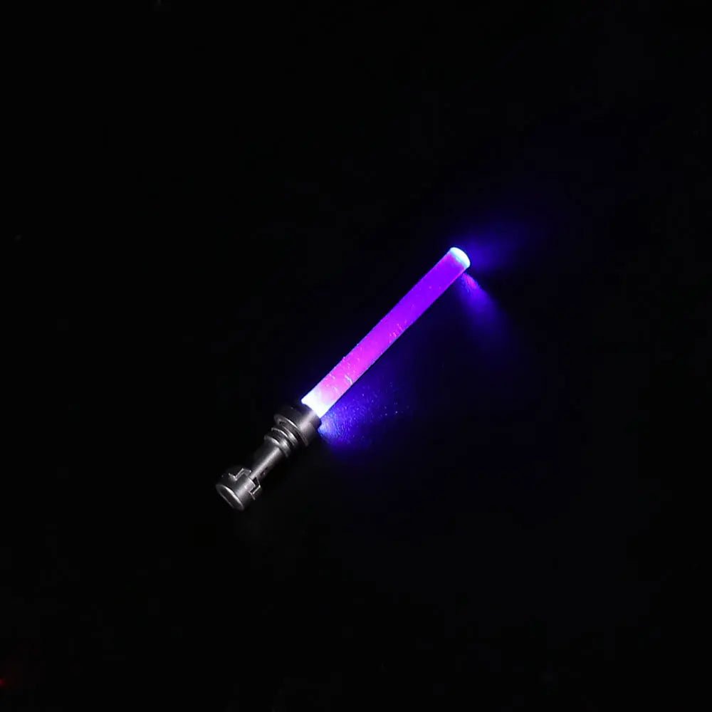 LED Lightsaber for LEGO Star Wars Minifigures – Light Up the Battle! — custom LEGO® lighting, warm LED glow detail