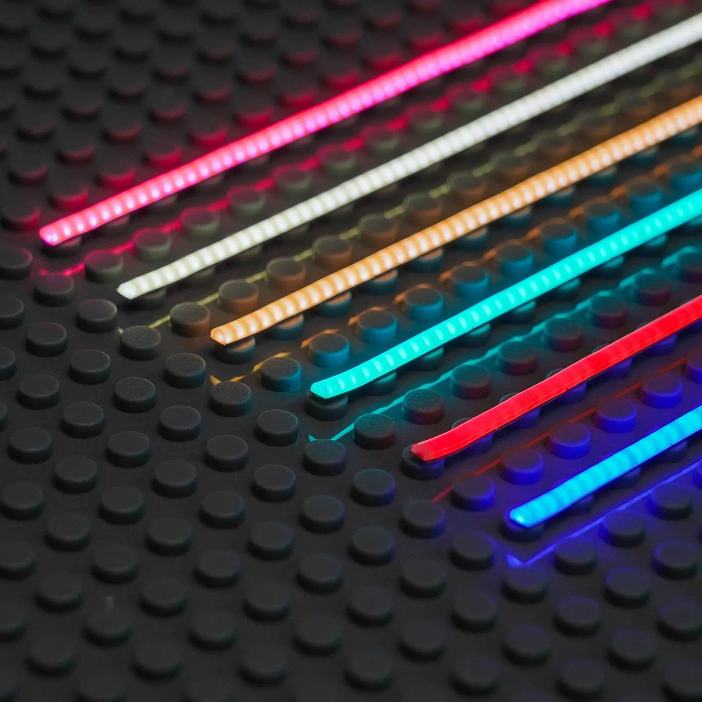 Light Strip COB Accessories for LEGO® DIY Lighting – Pack of 6 — custom LEGO® lighting, showcase lighting view