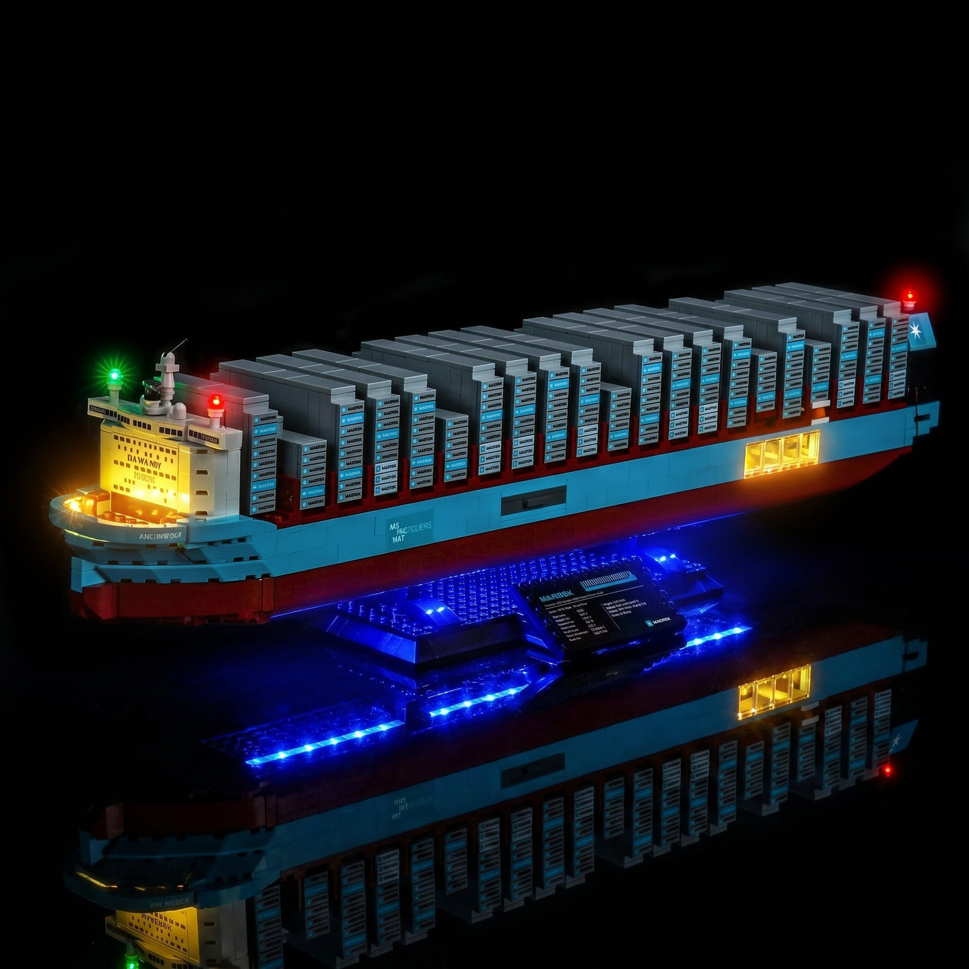 LED light kit for LEGO® Maersk Dual-Fuel Container Vessel #40955 | Bright My Bricks