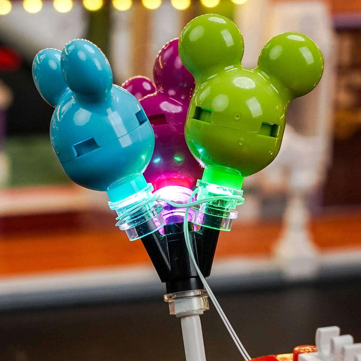 Bright My Bricks LED lighting kit for LEGO® Main Street, U.S.A. #43302 — lighting effect on the build