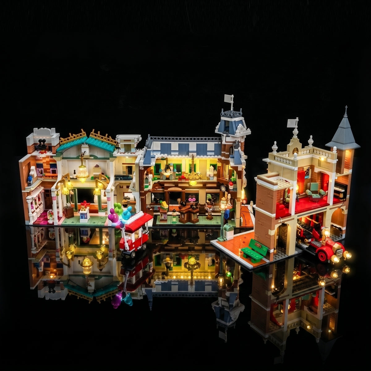 light kit for LEGO® Main Street, U.S.A. #43302, night-mode display glow