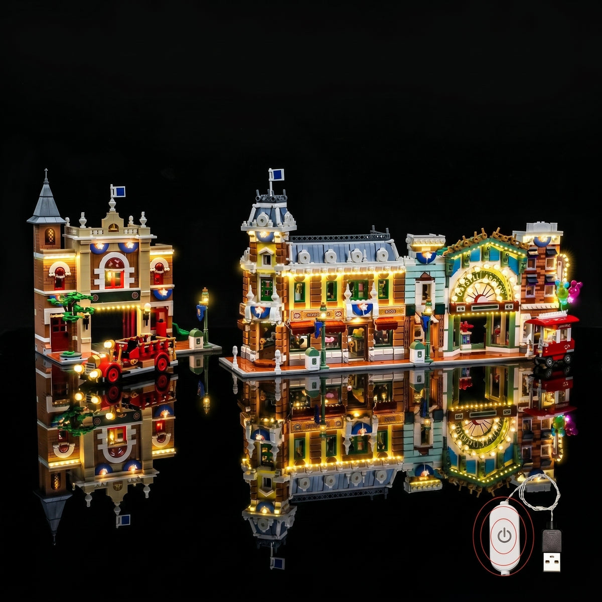 LED light kit for LEGO® Main Street, U.S.A. #43302 | Bright My Bricks