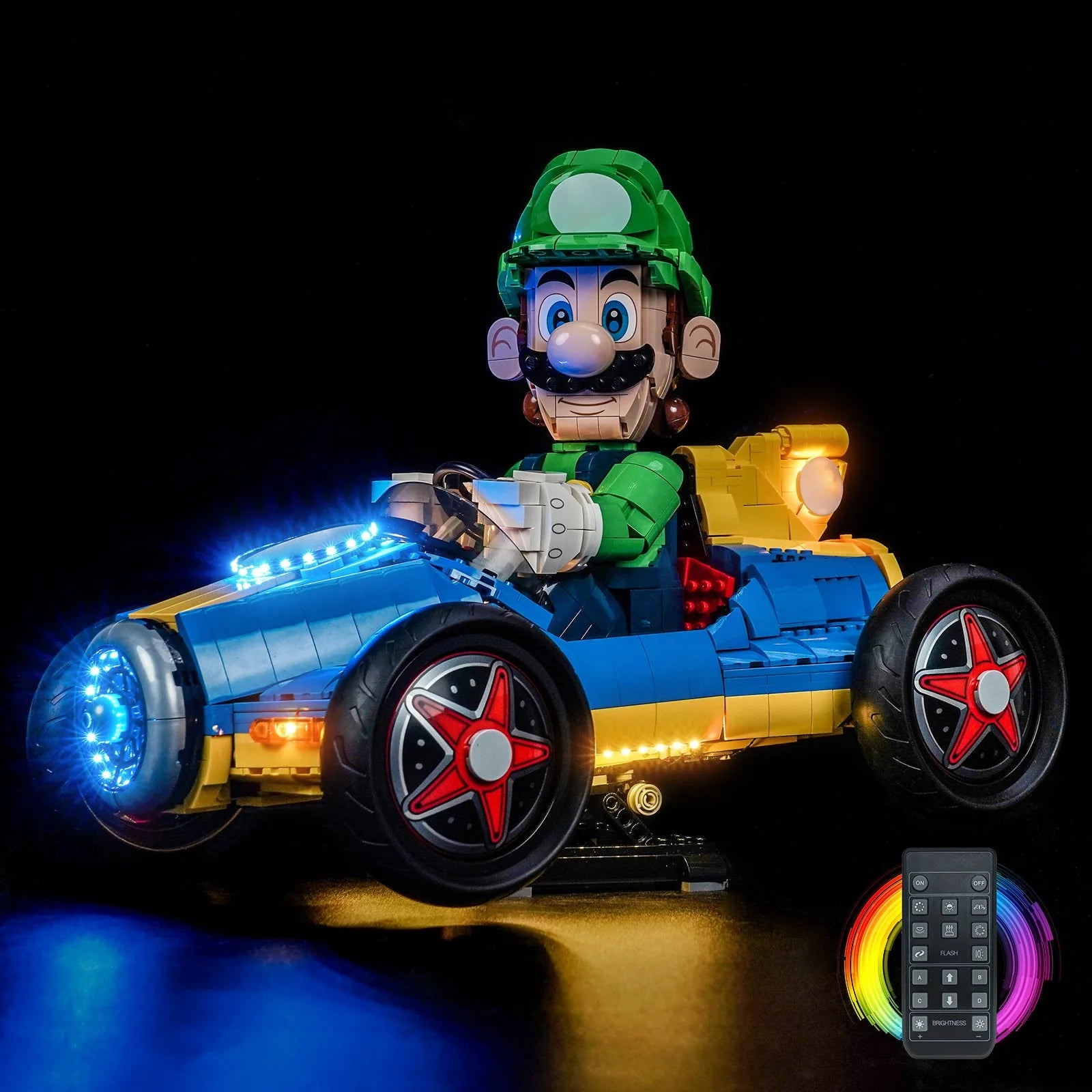 Light Kit for LEGO Mario Kart Luigi and Mach 8 #72050 - Bright My Bricks