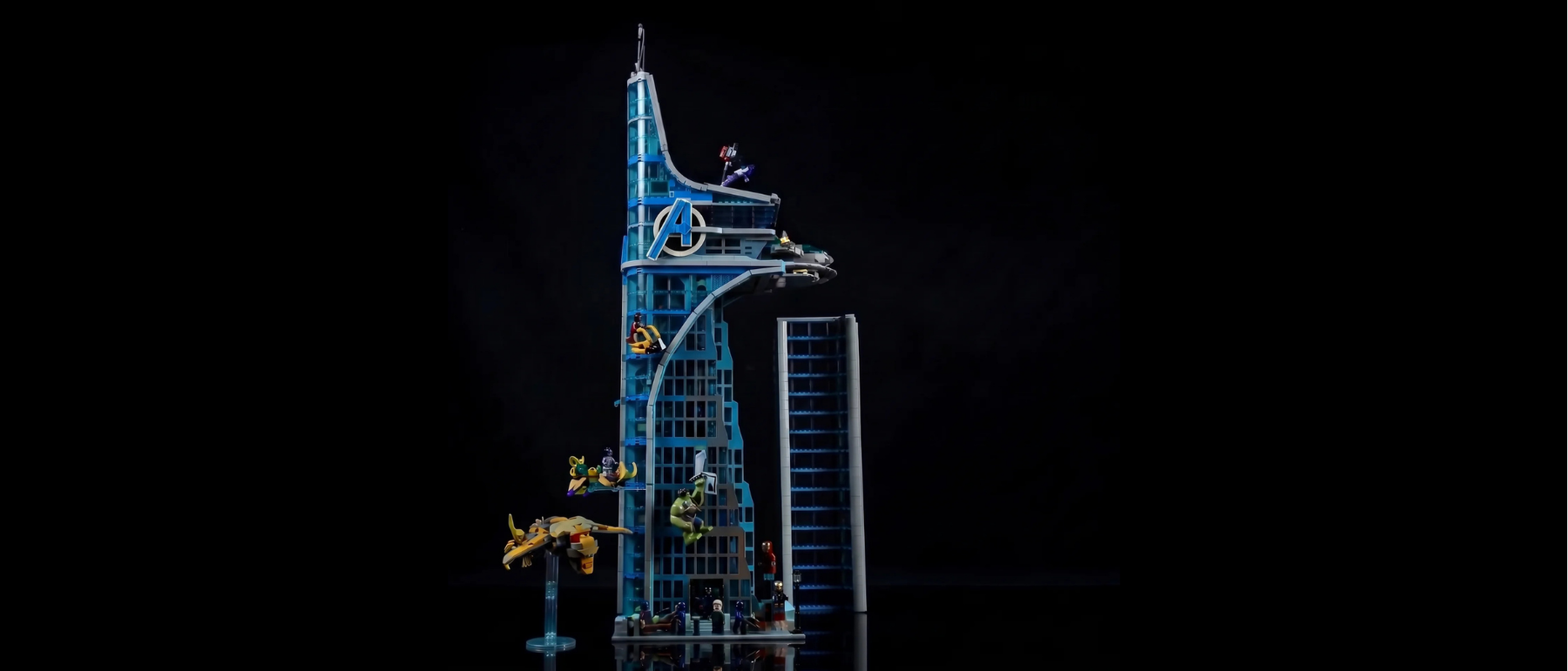LED-Beleuchtungsset für LEGO® Avengers Tower #76269 — standard build, without the LED light kit