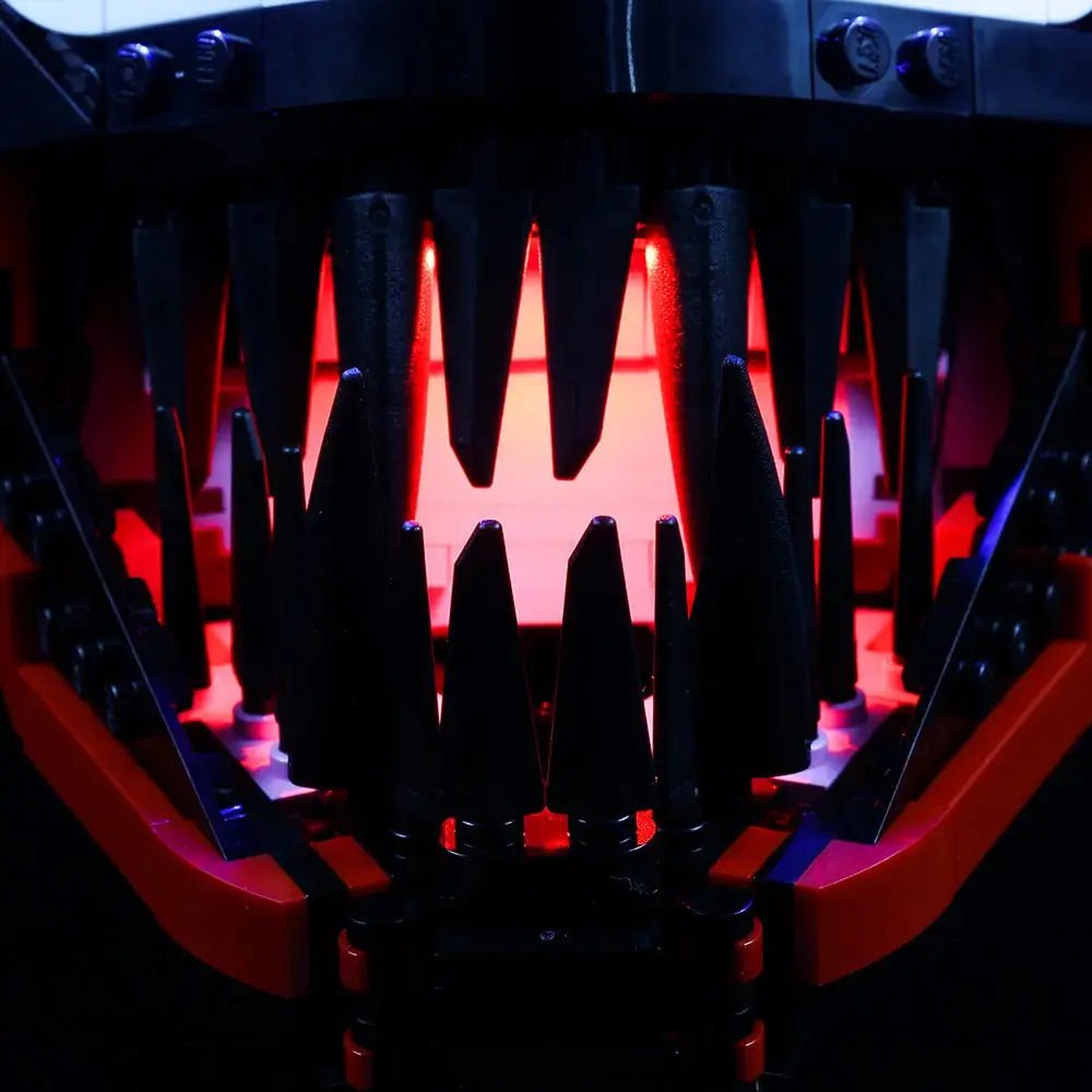 DIY LED light kit for LEGO® Marvel Carnage #76199, LED strips and bricks detail