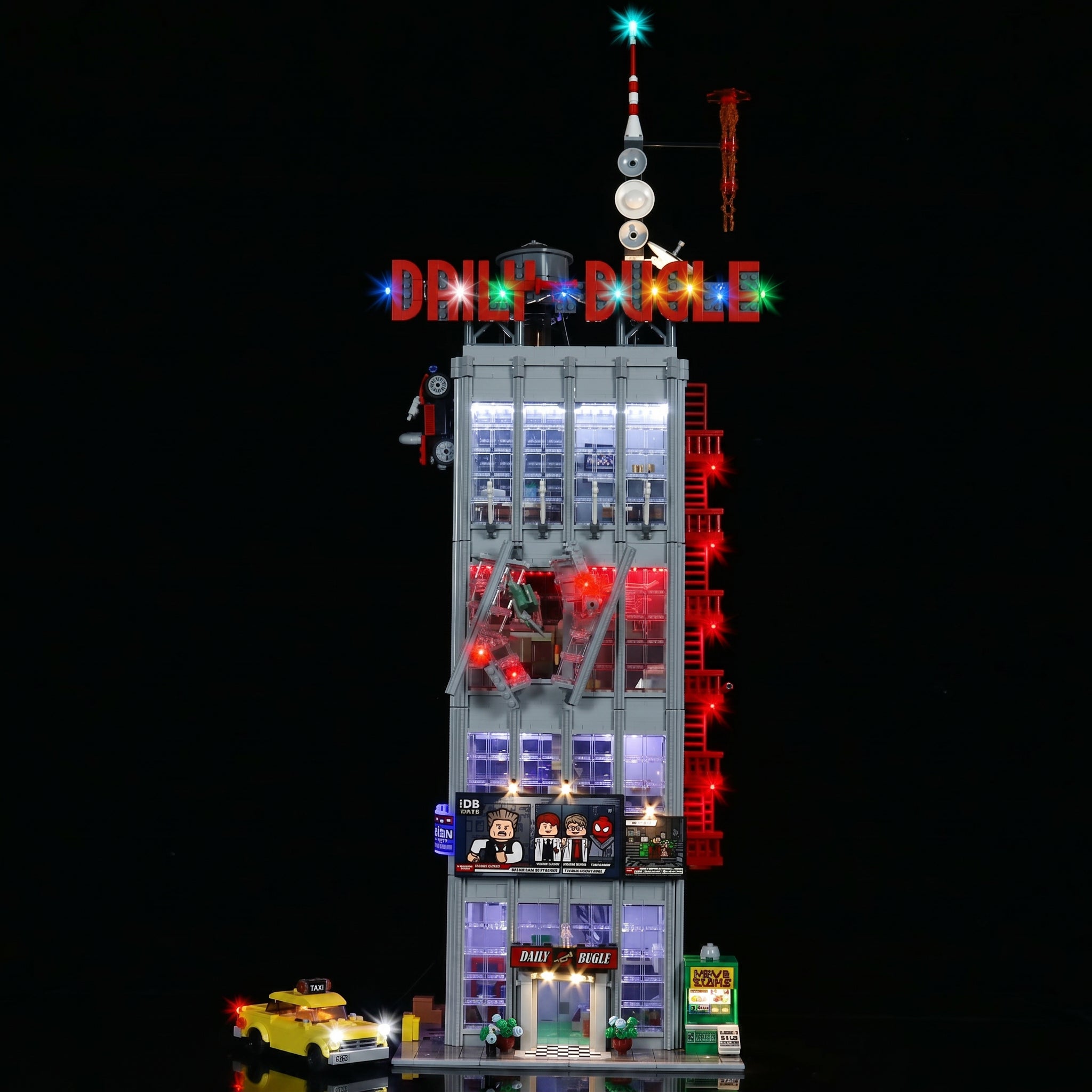 LED light kit for LEGO® Marvel Daily Bugle #76178 | Bright My Bricks