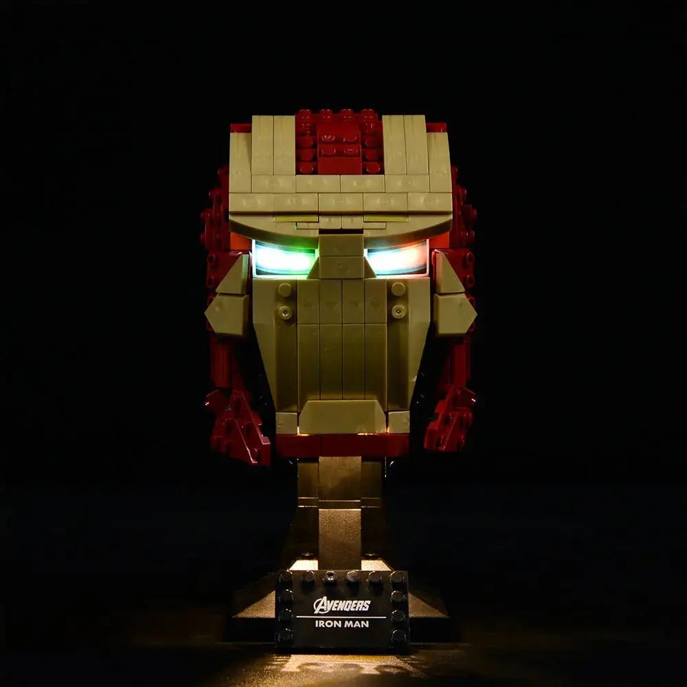 LED light kit for LEGO® Marvel Iron Man Helmet #76165 | Bright My Bricks