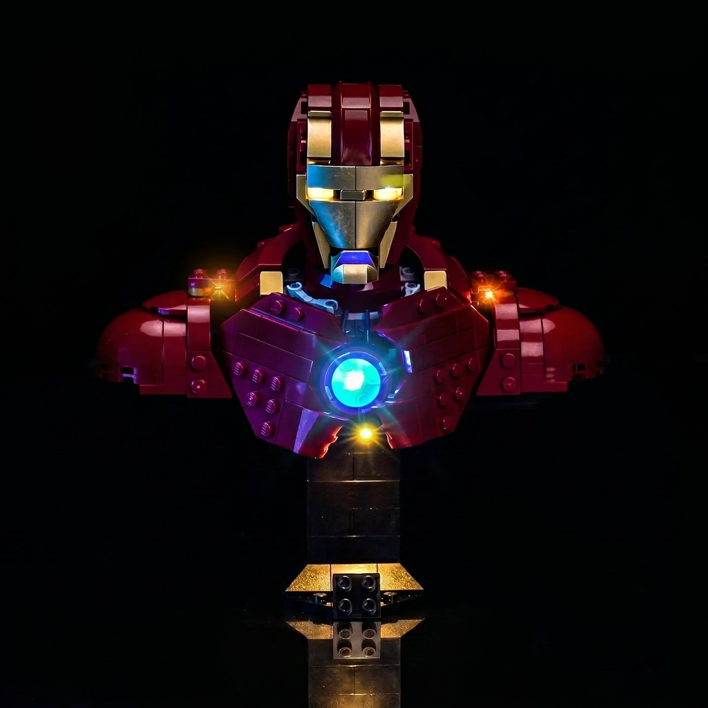LED light kit for LEGO® Marvel Iron Man MK4 Bust #76327 | Bright My Bricks