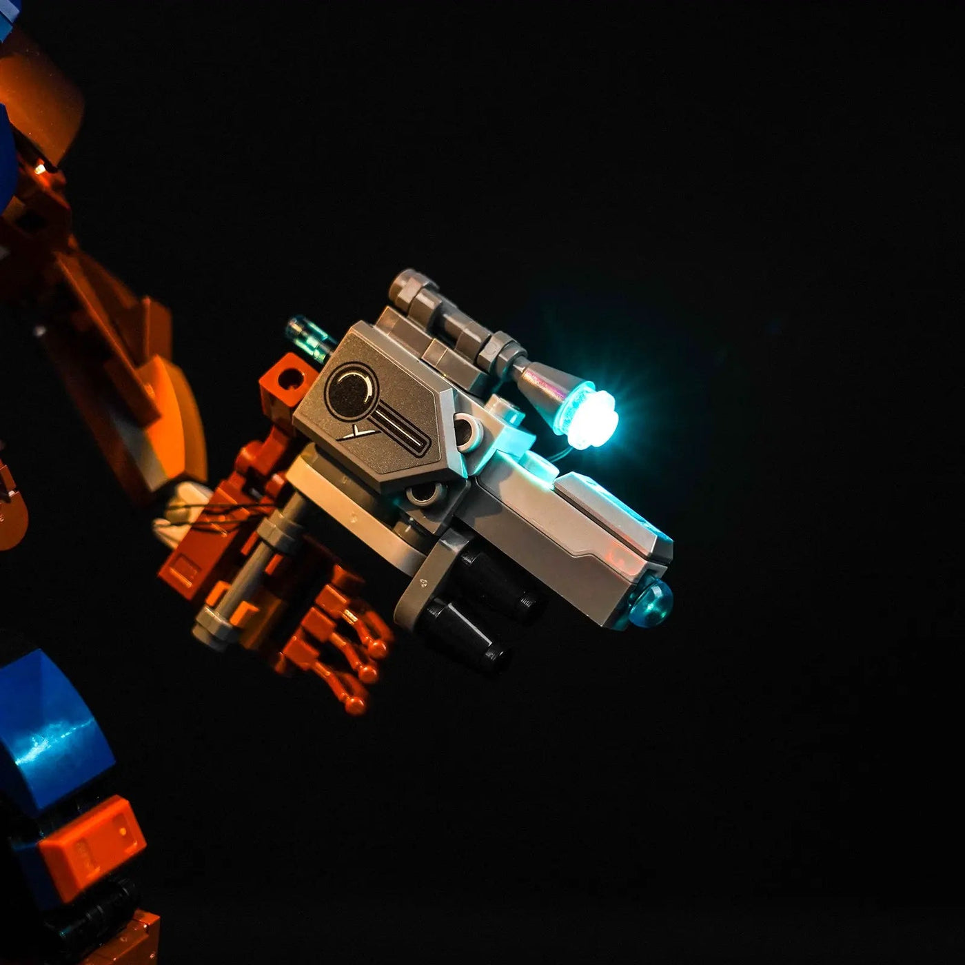 light kit for LEGO® Marvel Rocket & Baby Groot #76282, lighting effect on the build