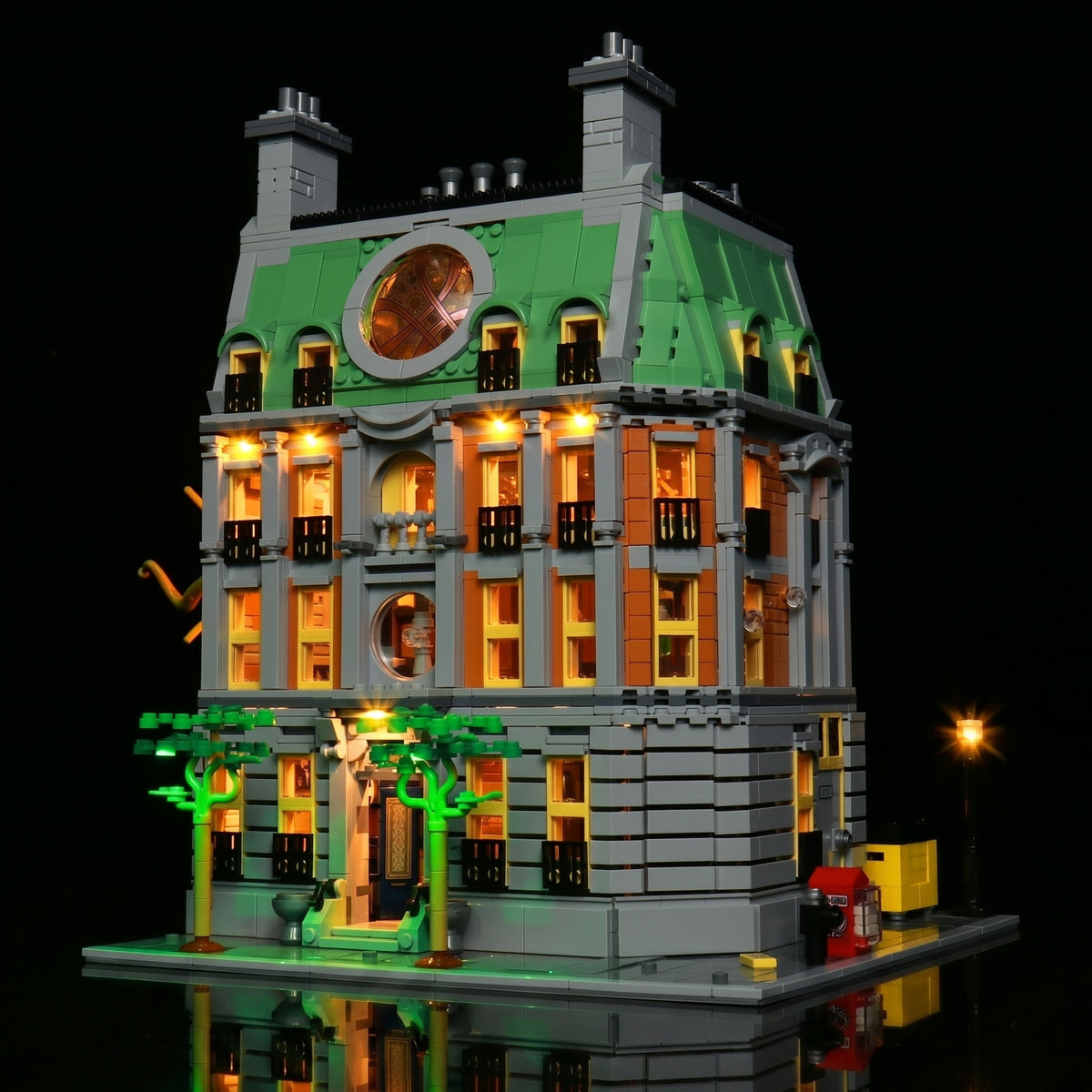 LEGO® Marvel Sanctum Sanctorum #76218 — display lighting in a dark room (DIY LED light kit)