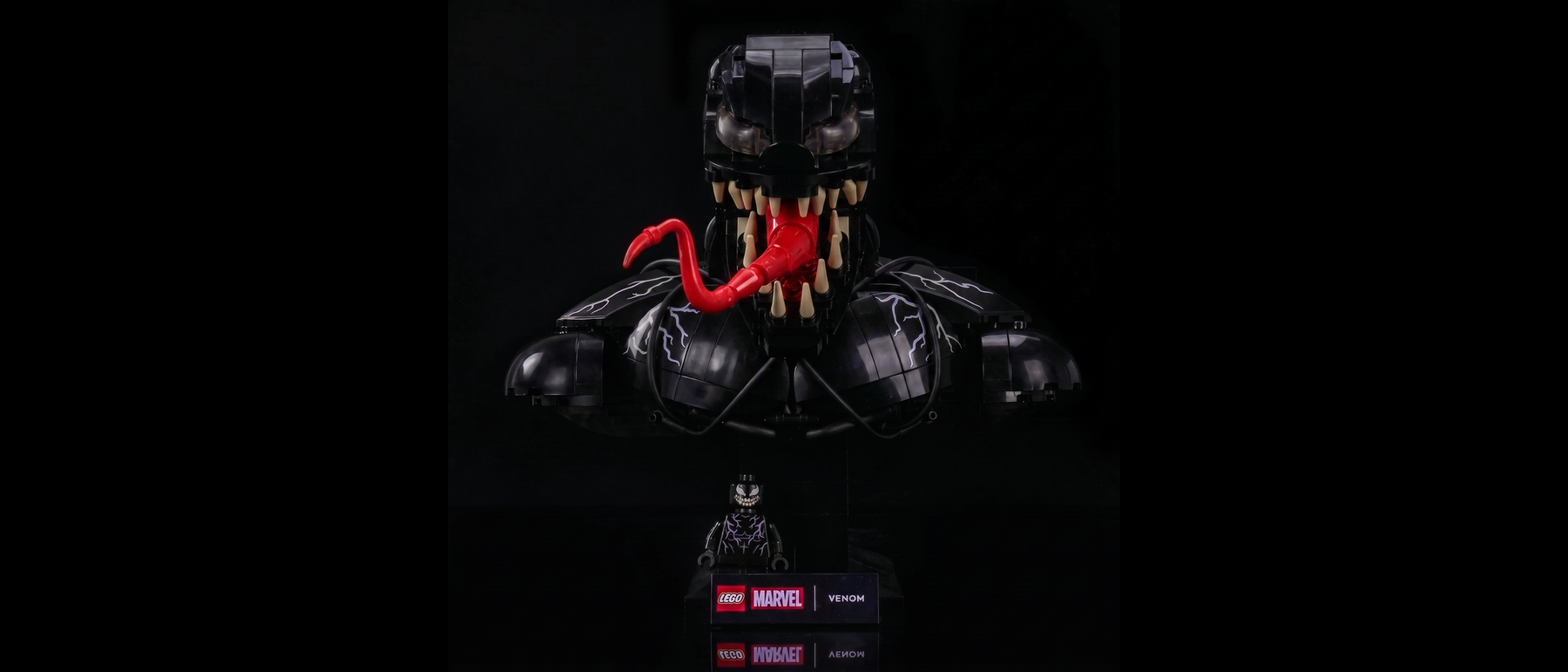 Light Kit for LEGO® Marvel Venom Bust #76356 — standard build, without the LED light kit