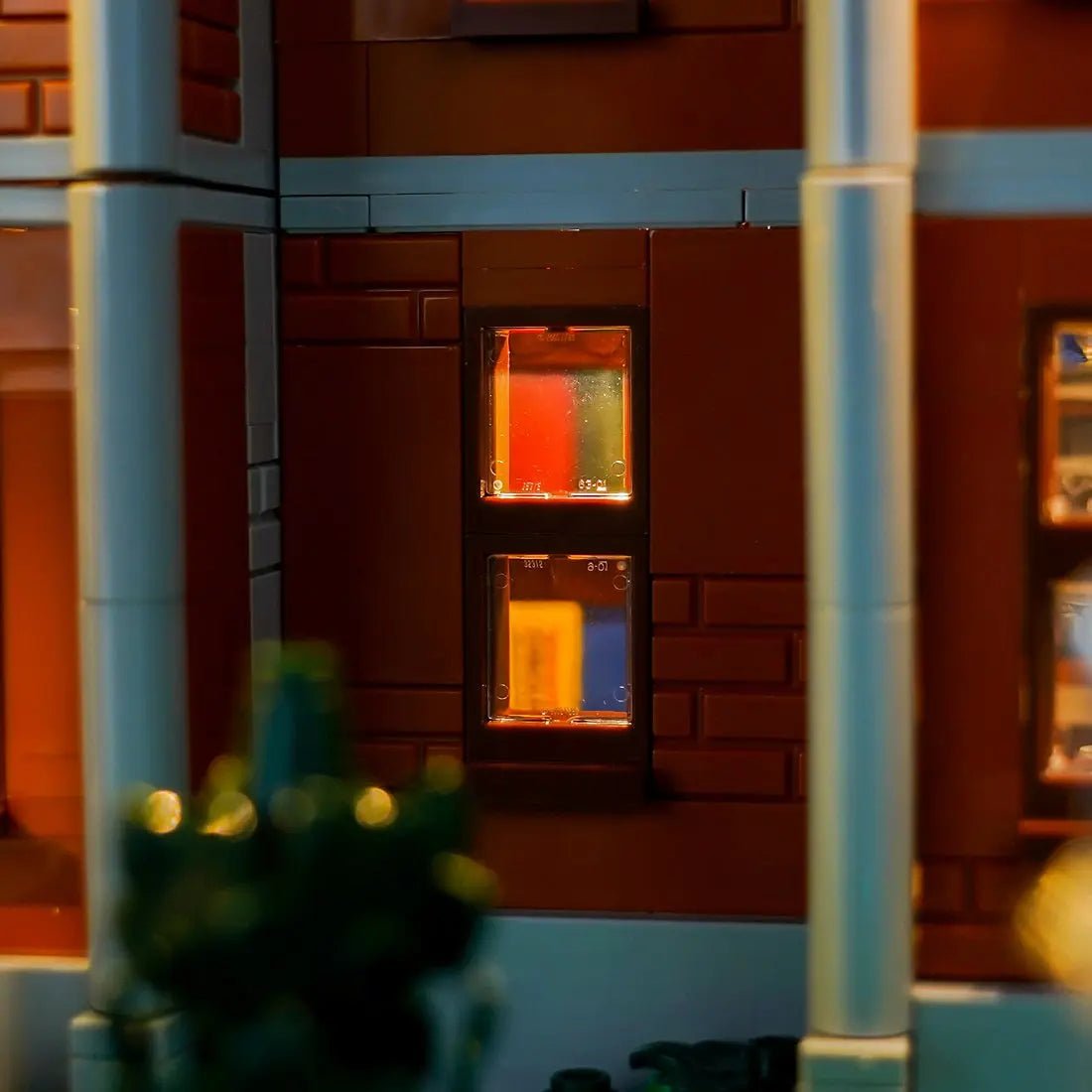 Bright My Bricks USB-powered LED light kit for LEGO® Marvel X-Men: The X-Mansion #76294 — LED strips and bricks detail