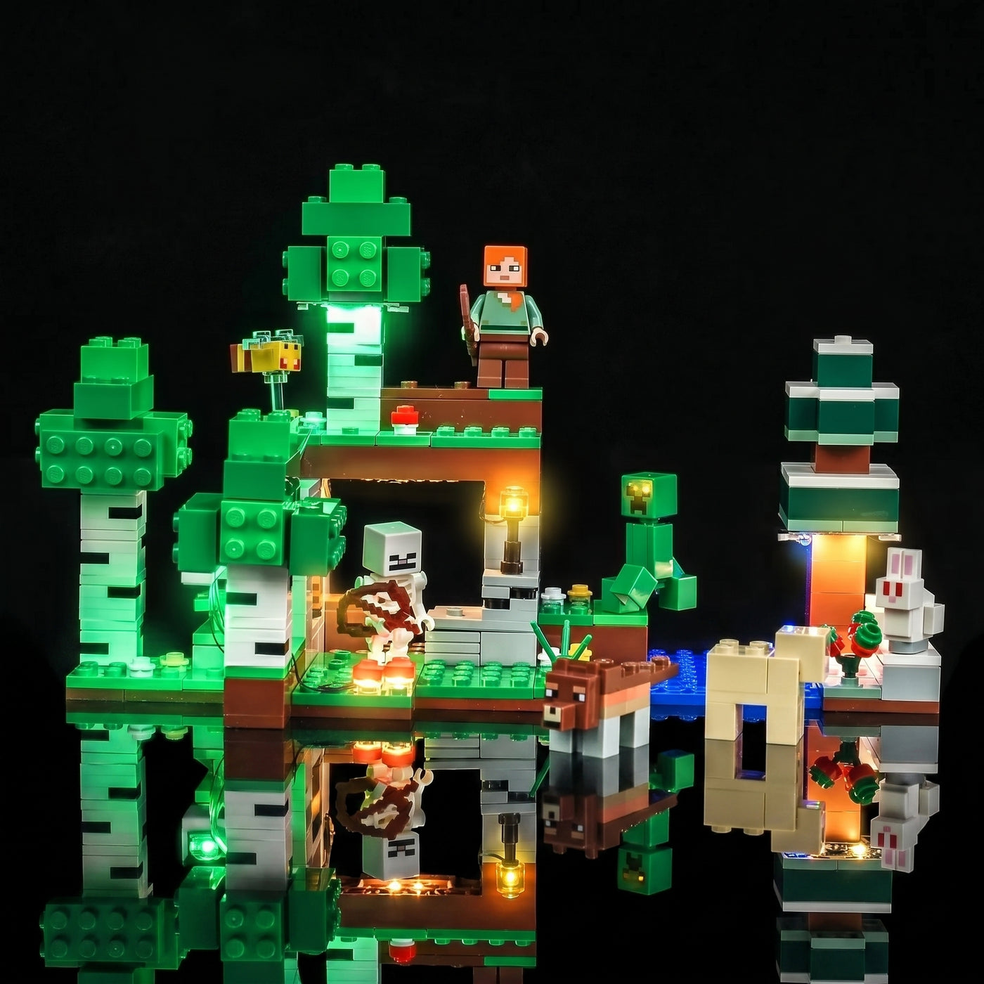 LED light kit for LEGO® Minecraft First Night Adventure #21593 | Bright My Bricks