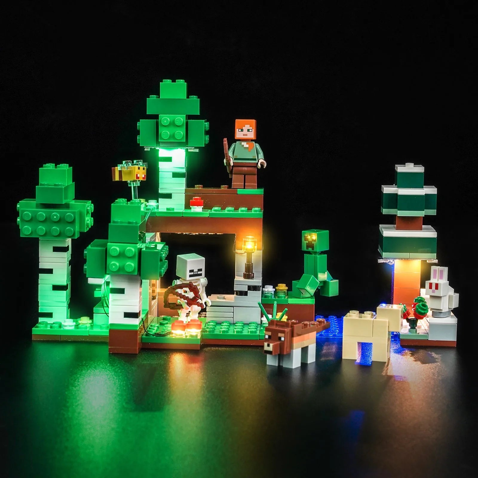 Light Kit for LEGO Minecraft First Night Adventure #21593 - Bright My Bricks