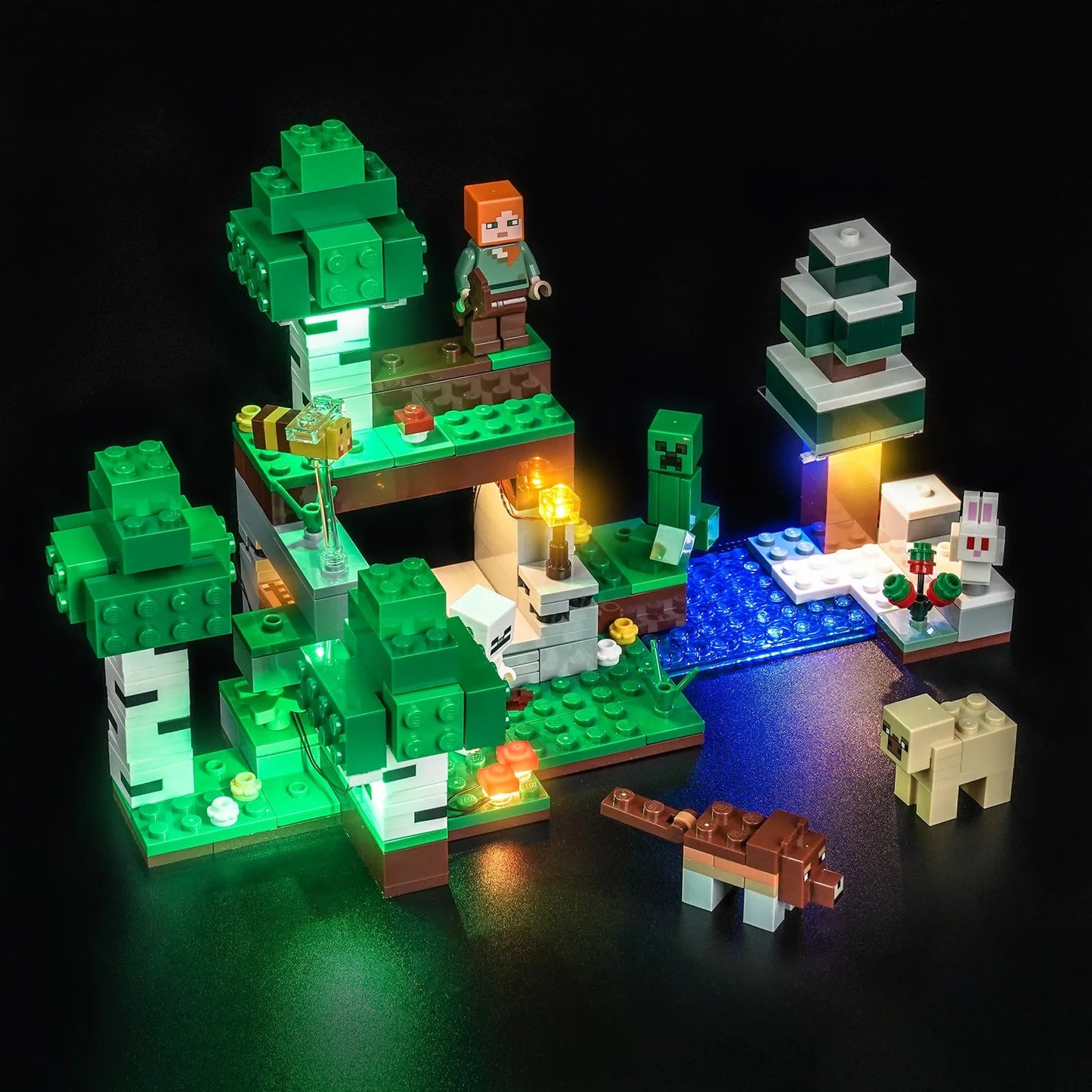 LEGO Minecraft First Night Adventure #21593 LED lighting detail