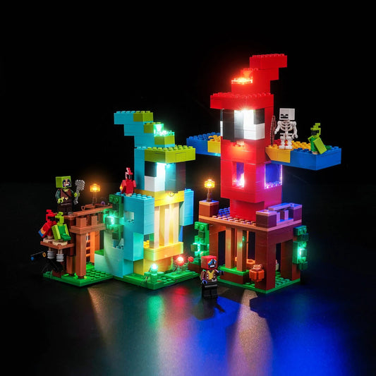 LED light kit for LEGO® Minecraft The Parrot Houses #21282 | Bright My Bricks