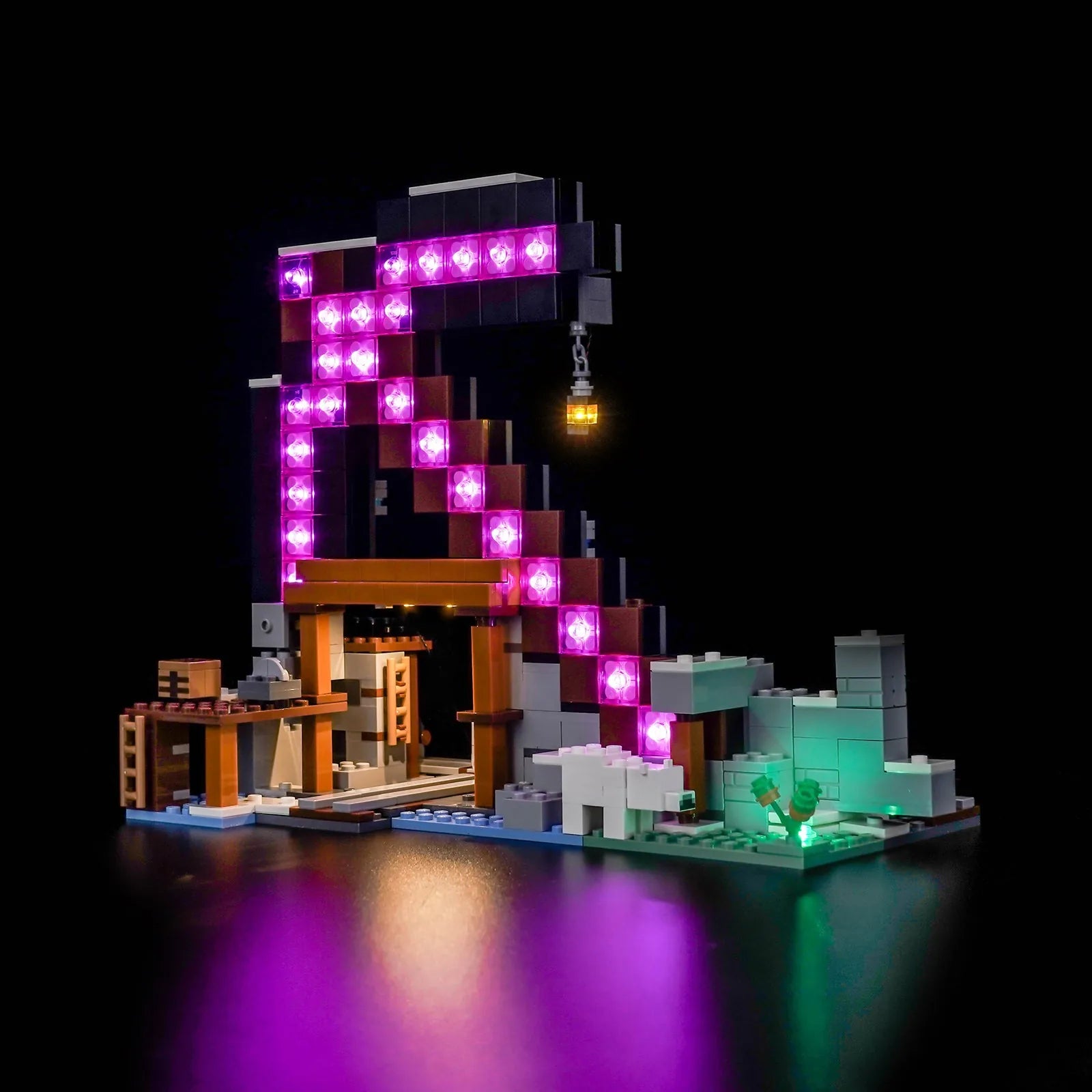 LED light kit for LEGO® Minecraft The Pickaxe Mine #21277 | Bright My Bricks